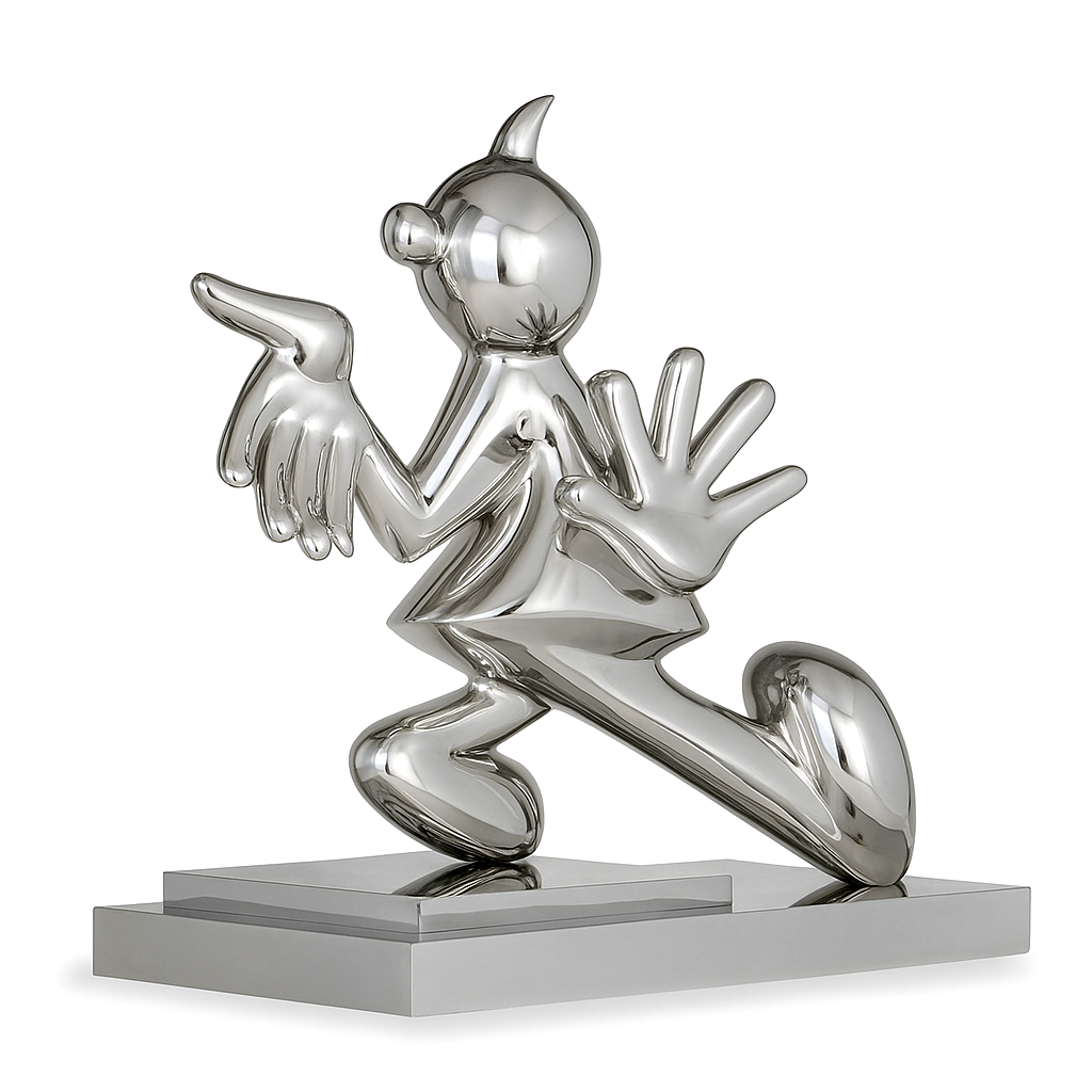 Jaywalker - Digitally Rendered in High Polish Stainless Steel