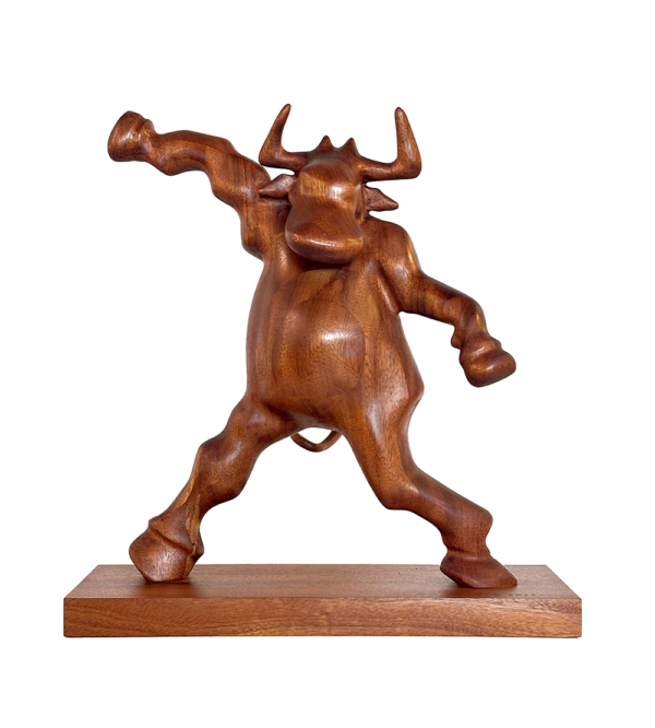 Cheerleader – Mahogany Wood – 19″ x 18″ x 7″ 2025