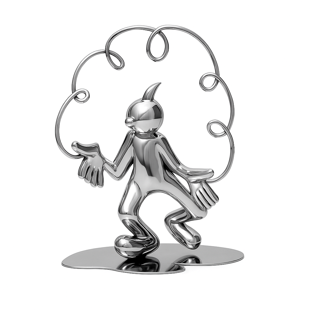 Daydreamer - Digitally Rendered in High Polish Stainless Steel