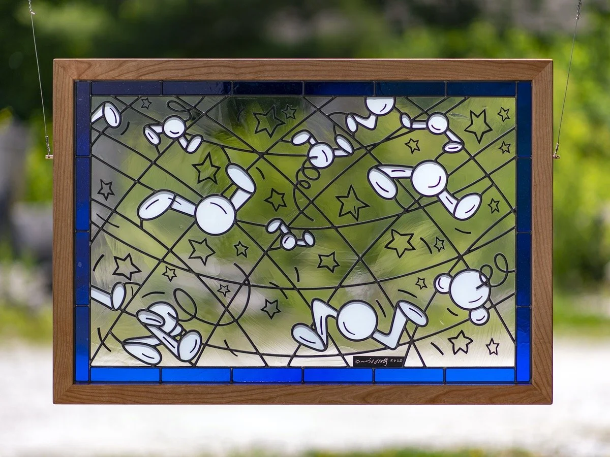 Untitled – Stained Glass - Collaboration with Chris Jefferies - 24.5″ x 36.5″  2019