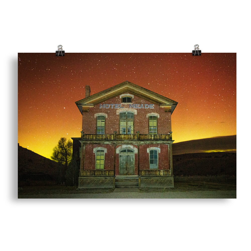 Lights behind the Meade