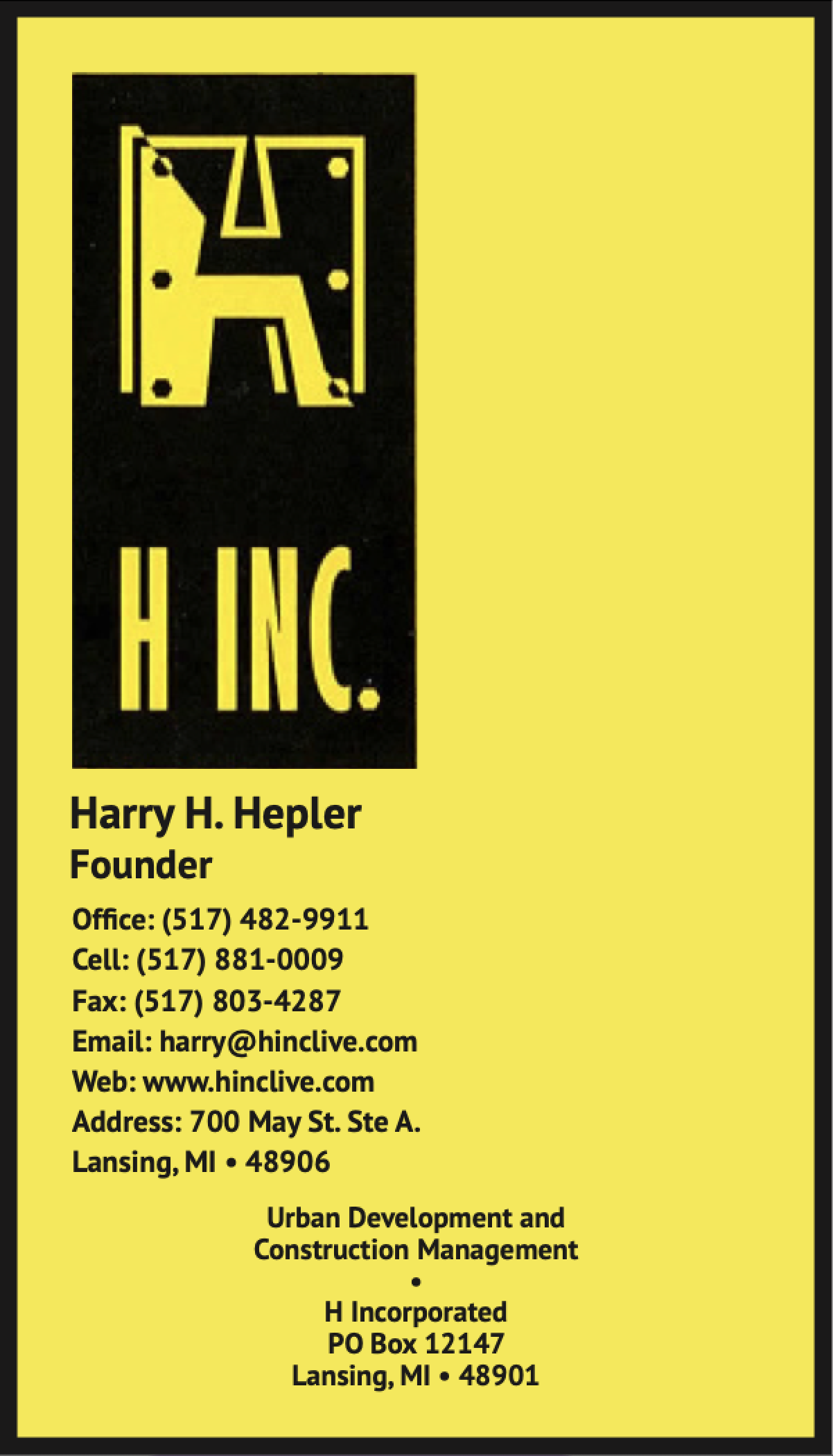 Version 1: H Inc. Back