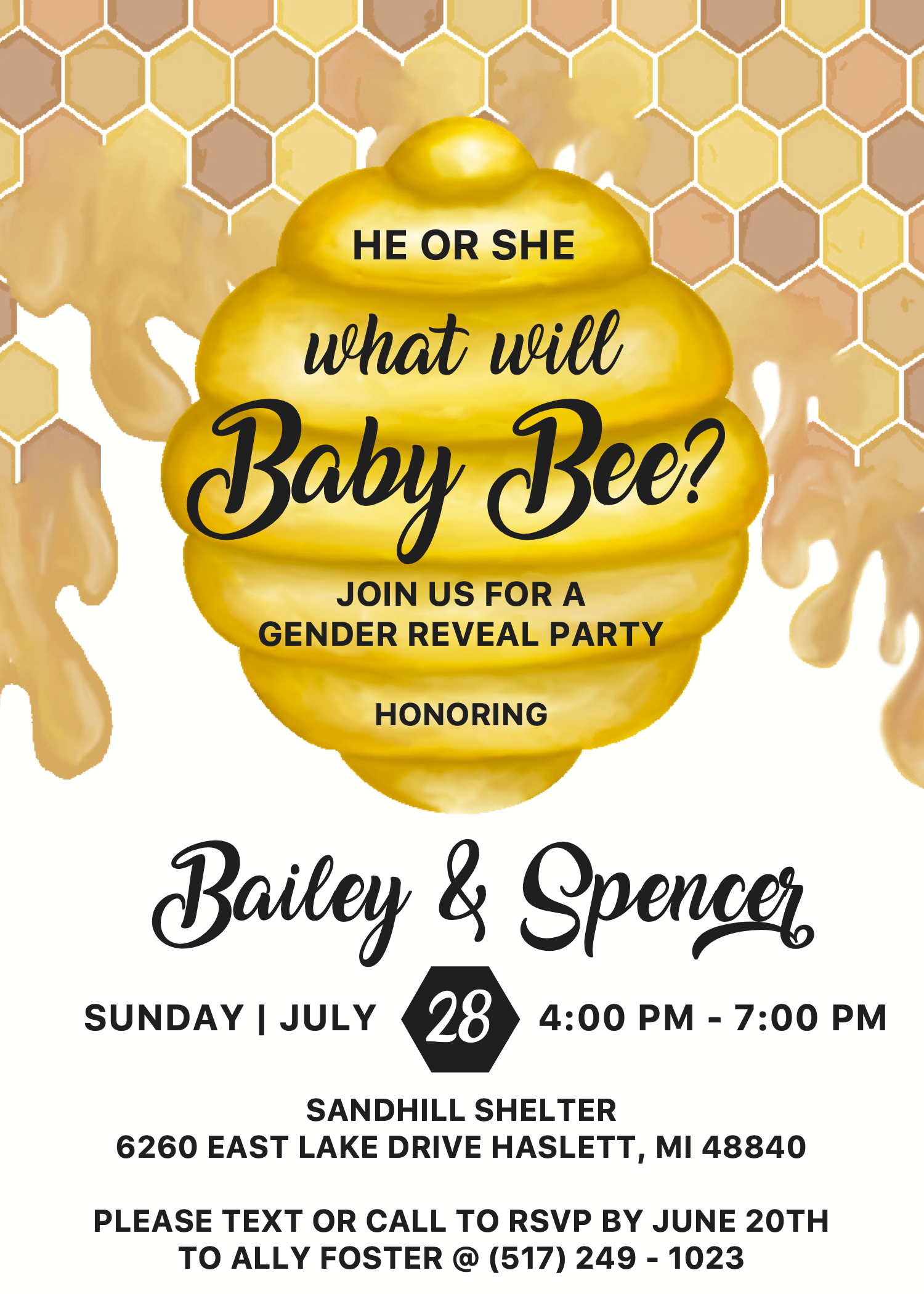 Gender Reveal Invite