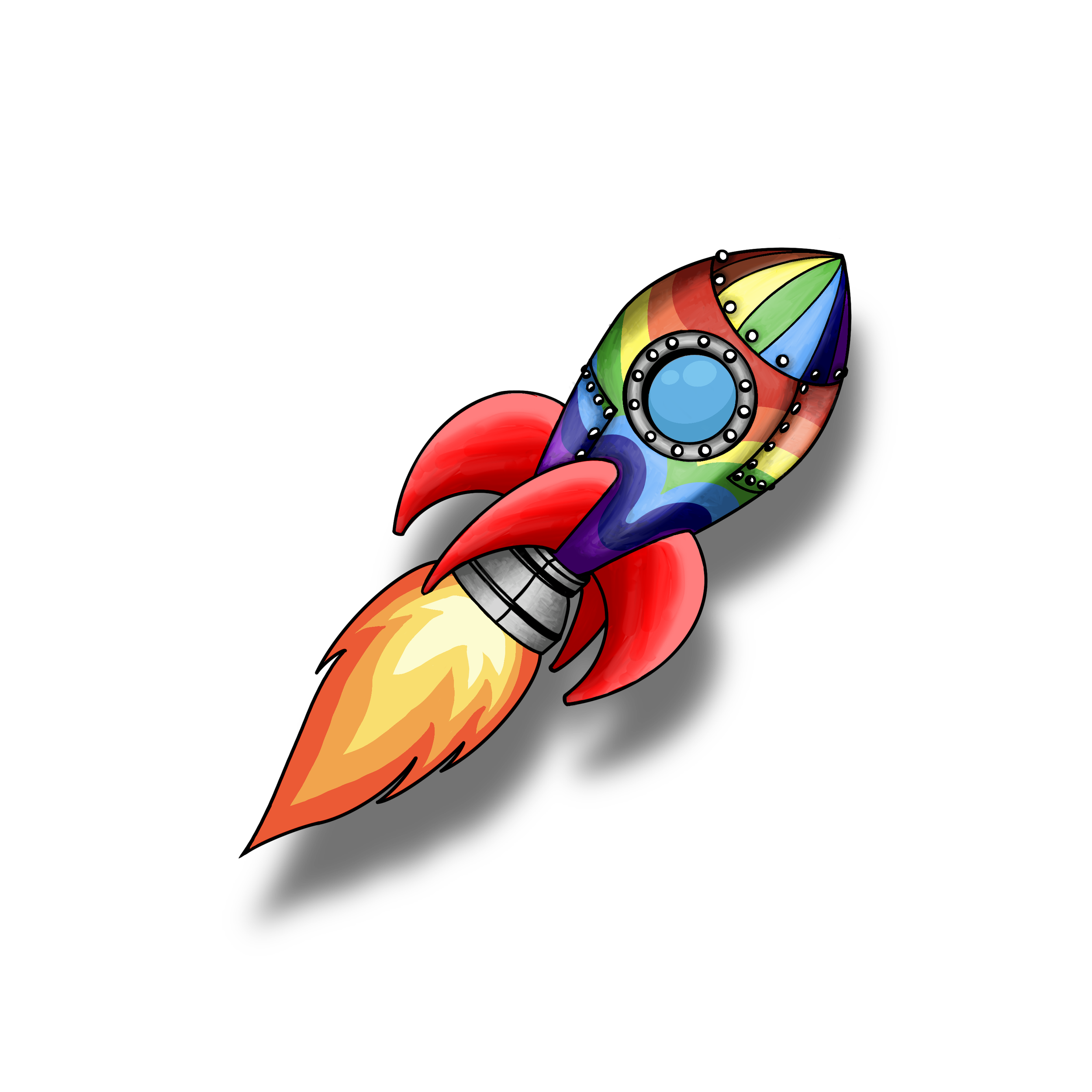 Procreate: Rocket Ship