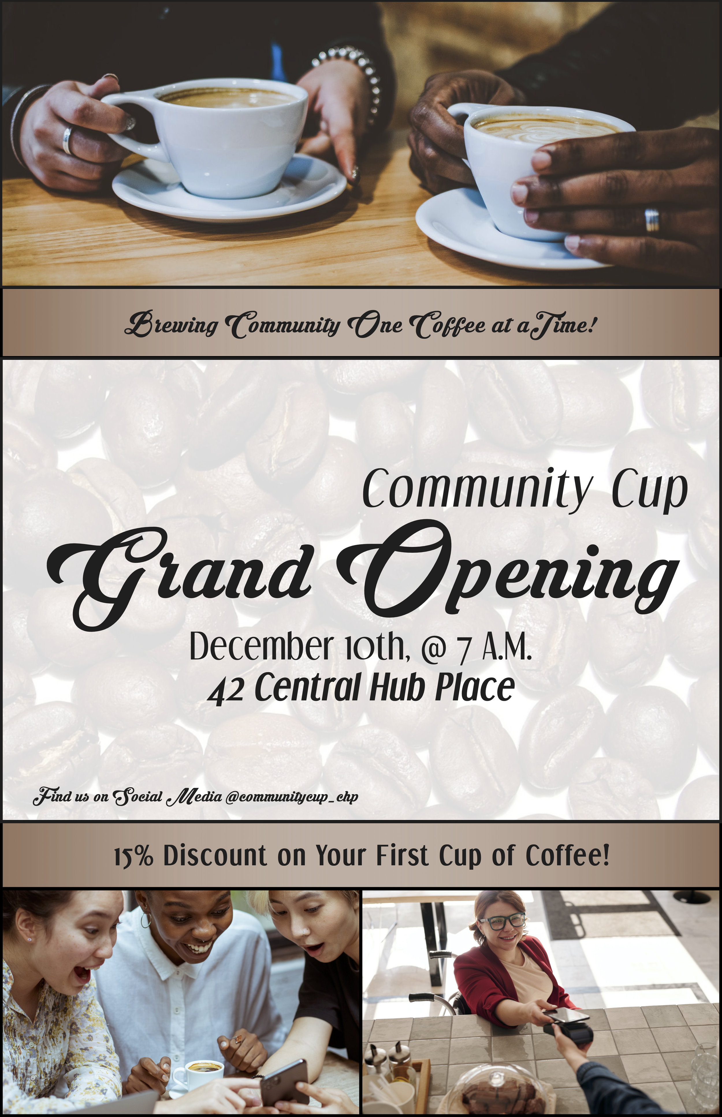 Grand Opening for a Coffee Shop 