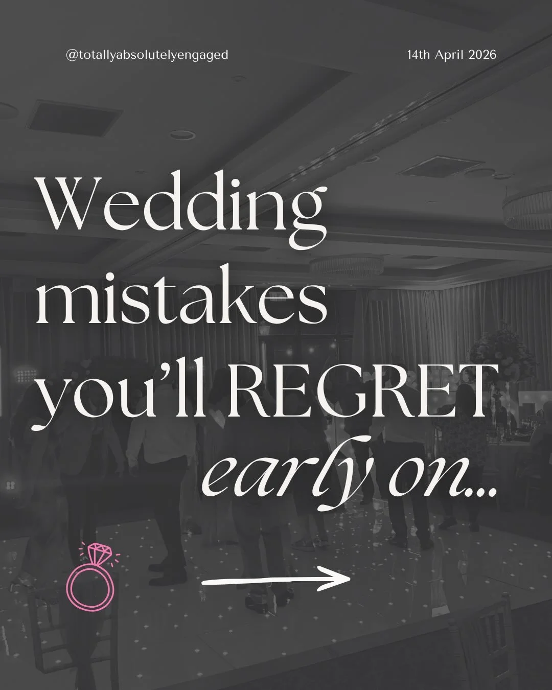 Wedding mistakes you&rsquo;ll regret EARLY on&hellip; 👀

It&rsquo;s easy to get caught up in the excitement 
but some early decisions can impact your whole day (and budget)

From rushing into bookings
to overspending in the wrong places&hellip;

The