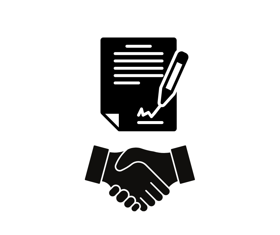 Signing a car rental agreement for weekly rideshare rentals