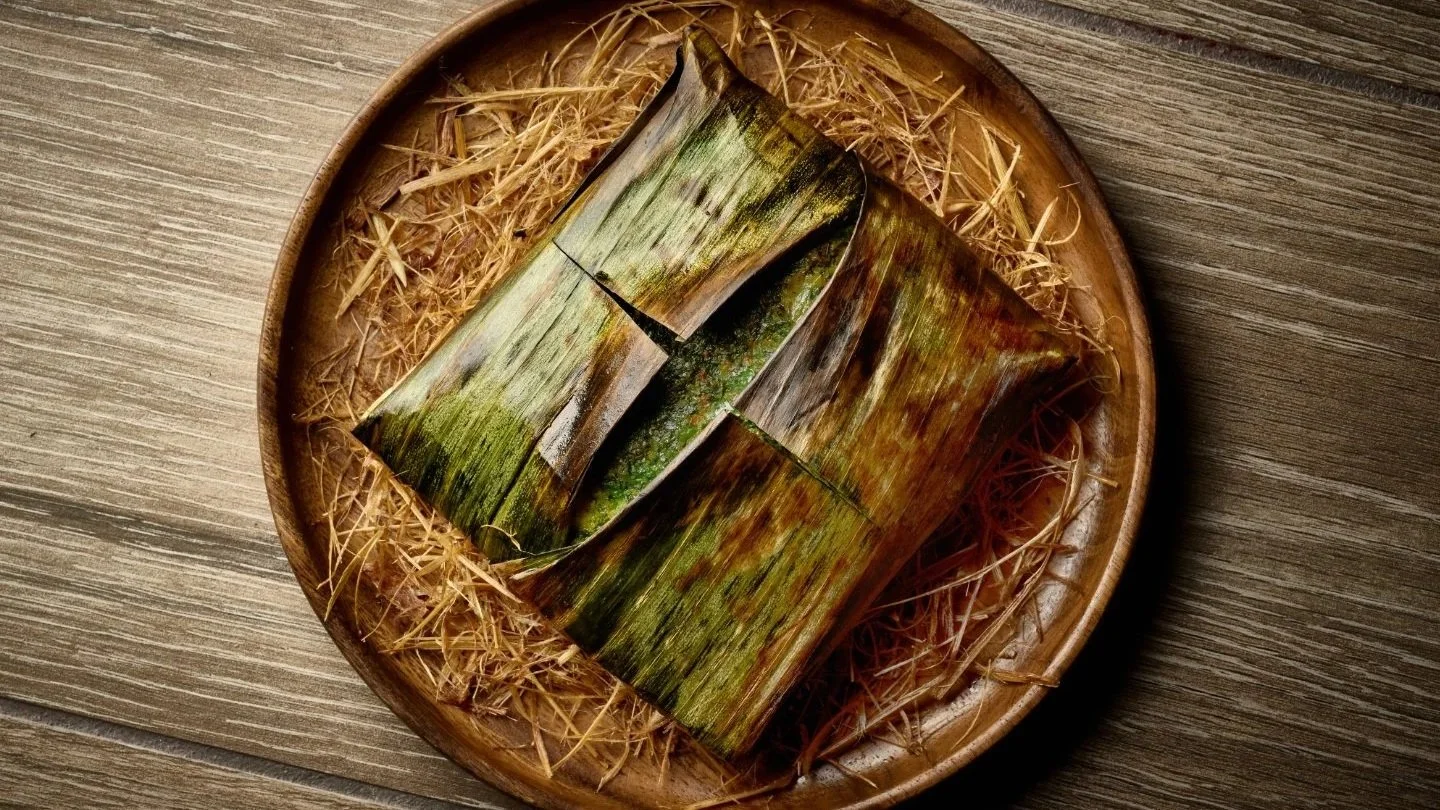 Grilled Cod in Banana Leaf 