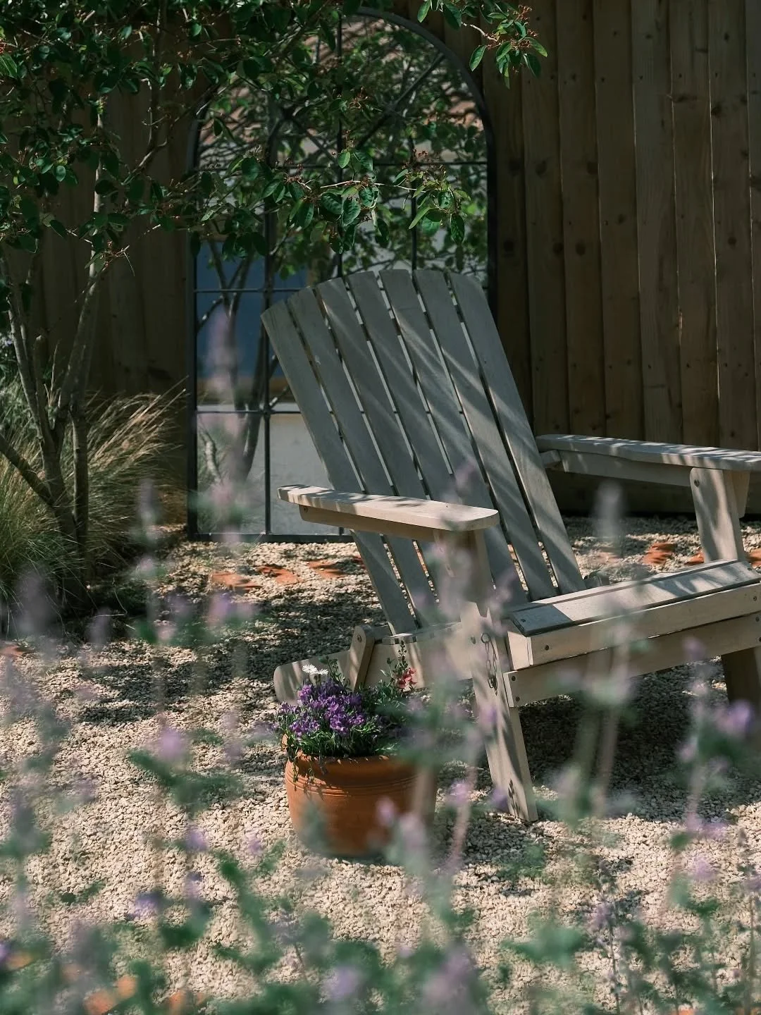 How to switch off starts with the space around you.

This year I&rsquo;m looking forward to revisiting existing gardens and getting new ones underway, so more clients can sit in a chair like this and genuinely switch off.

When less is more, your who