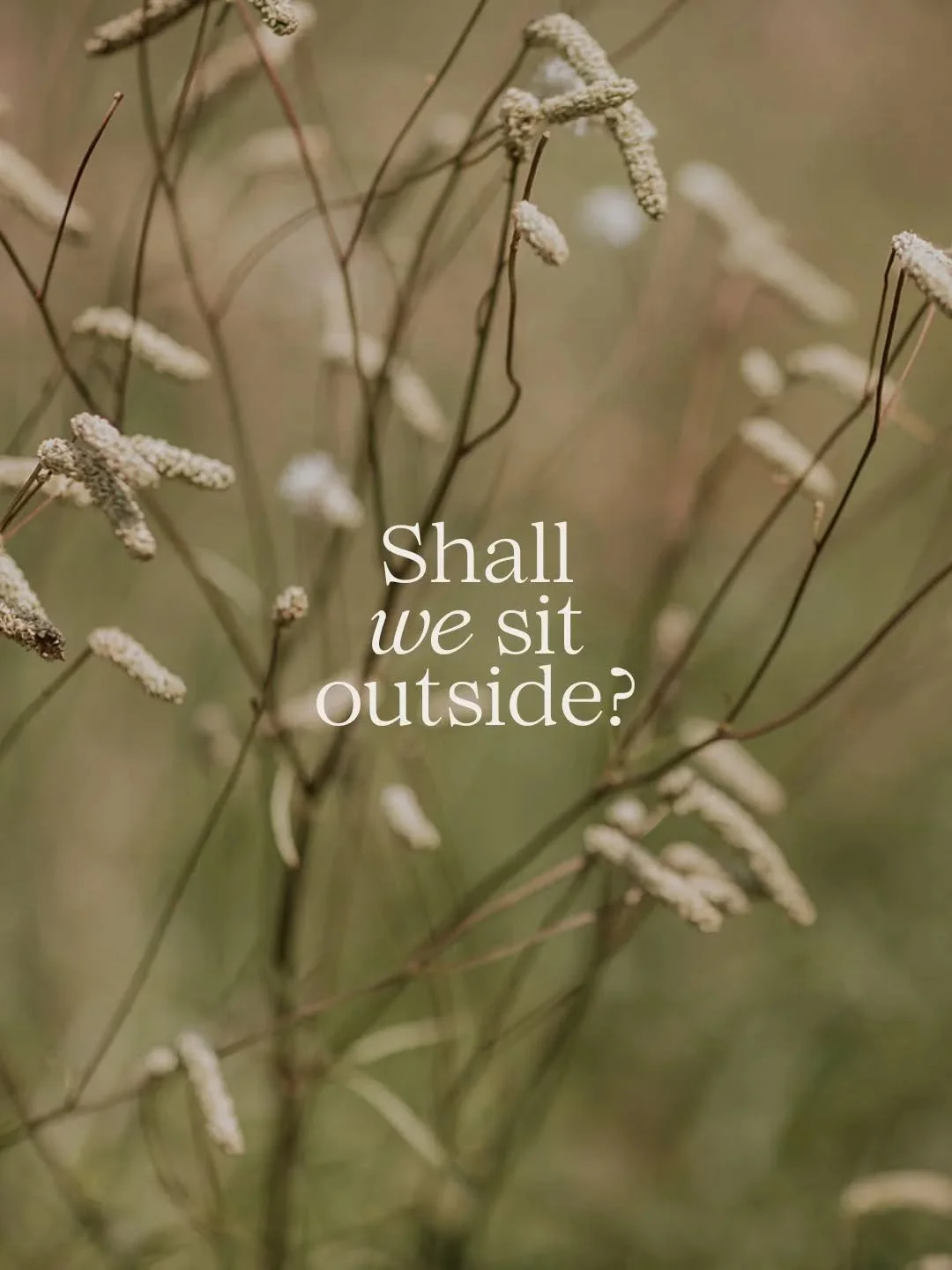 How can four little words create such a big feeling?

Shall we sit outside?

Where does your mind go?

For me it&rsquo;s hosting friends for a long lunch in my garden.
A pub table overlooking the sea. A quiet village caf&eacute; with a girlfriend. My