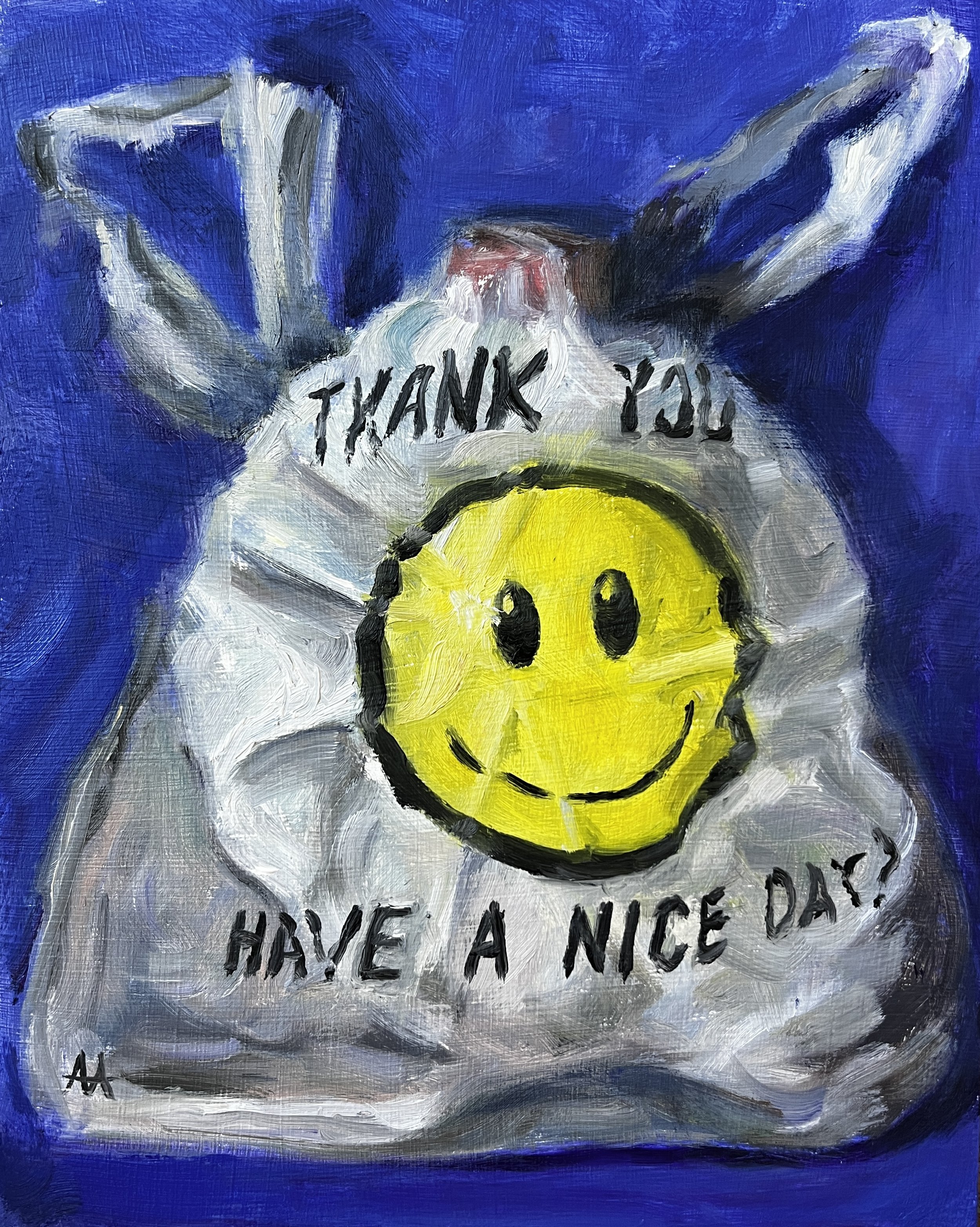 Thanks a Gallon - 8x10 oil on panel - $300