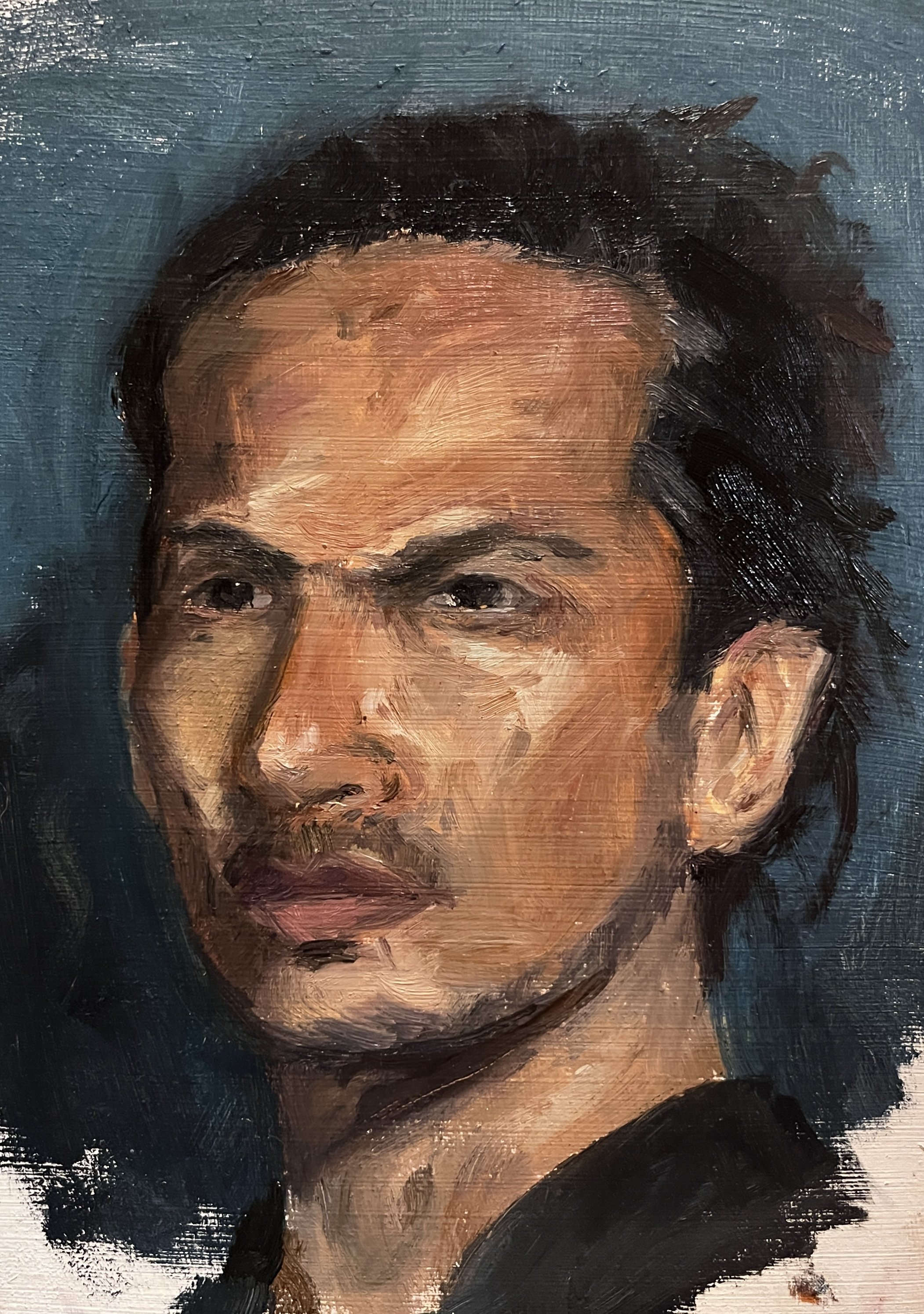 Focused - Oil on panel 8x10 - $300