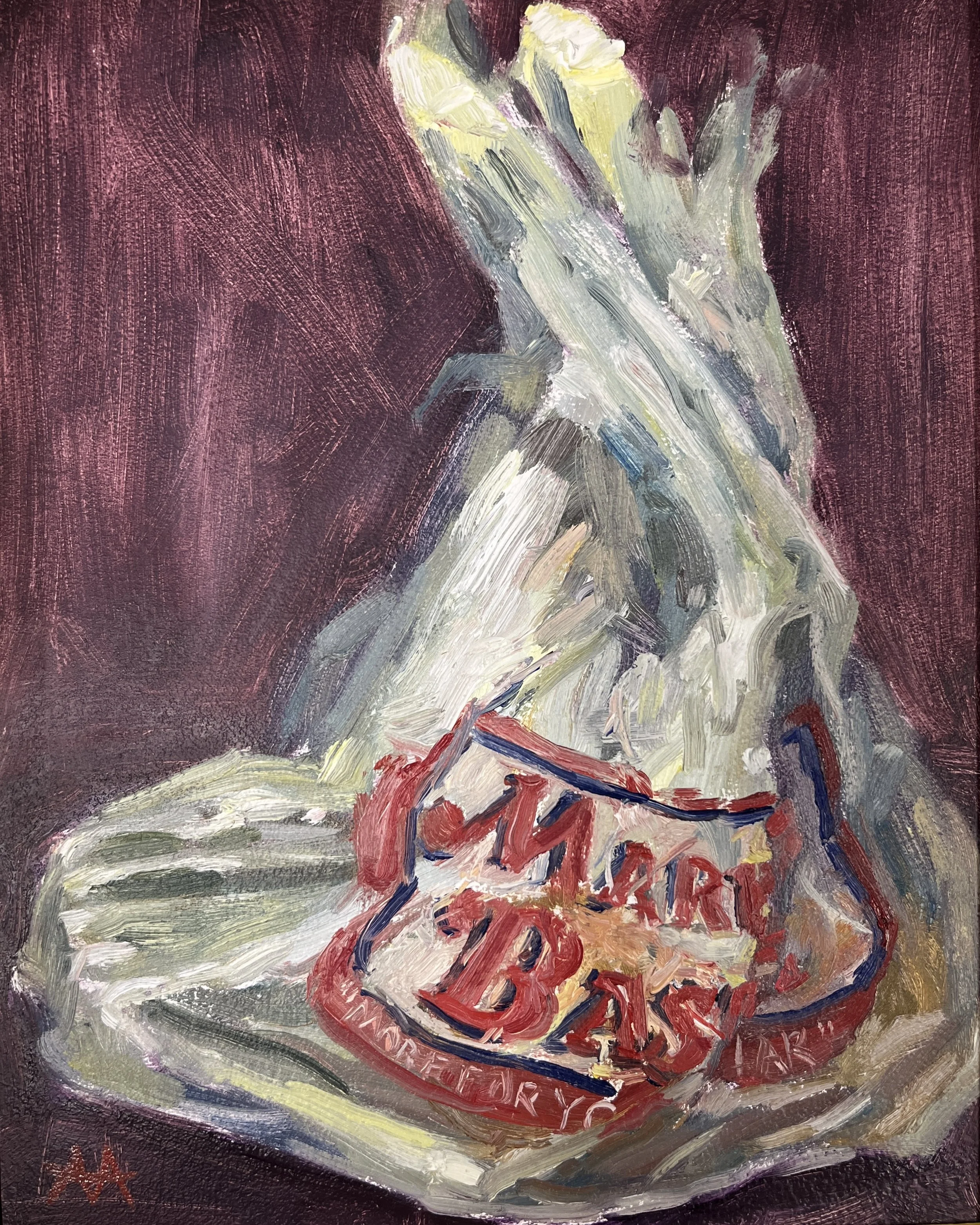 More for Your Dollar - Oil on panel 8x10