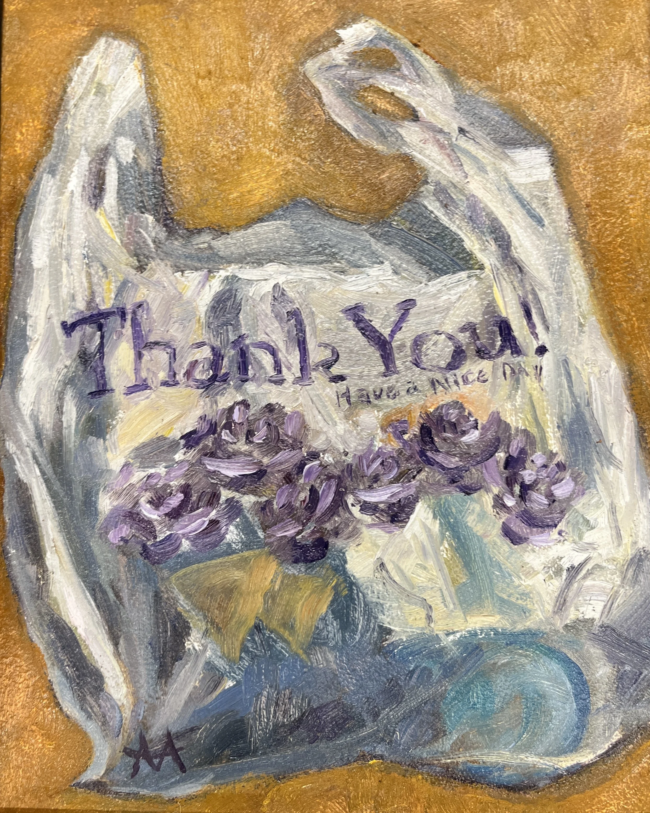 Have a Nice Day! - Oil on panel 8x10