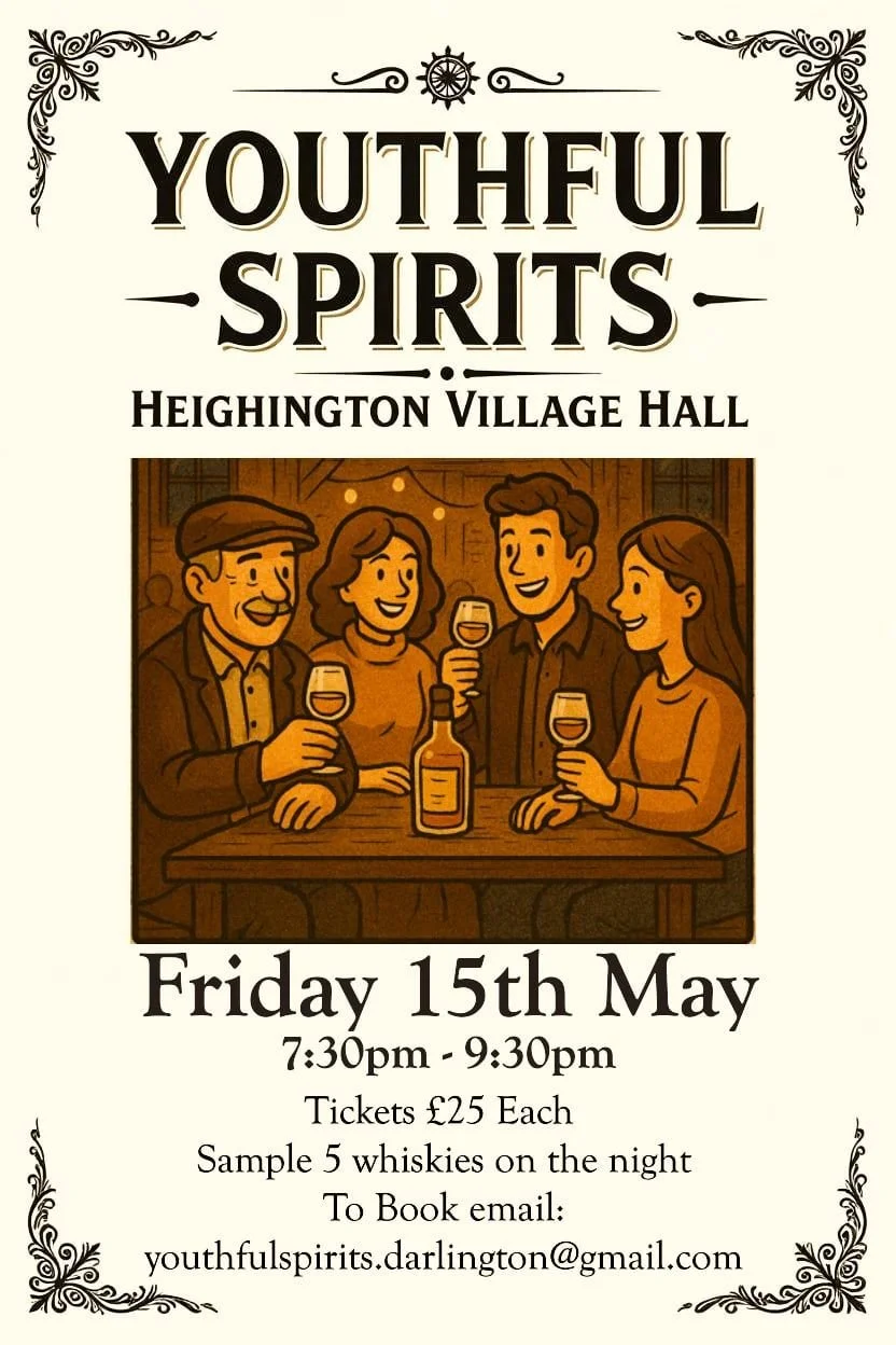 Whisky at Heighington Village Hall