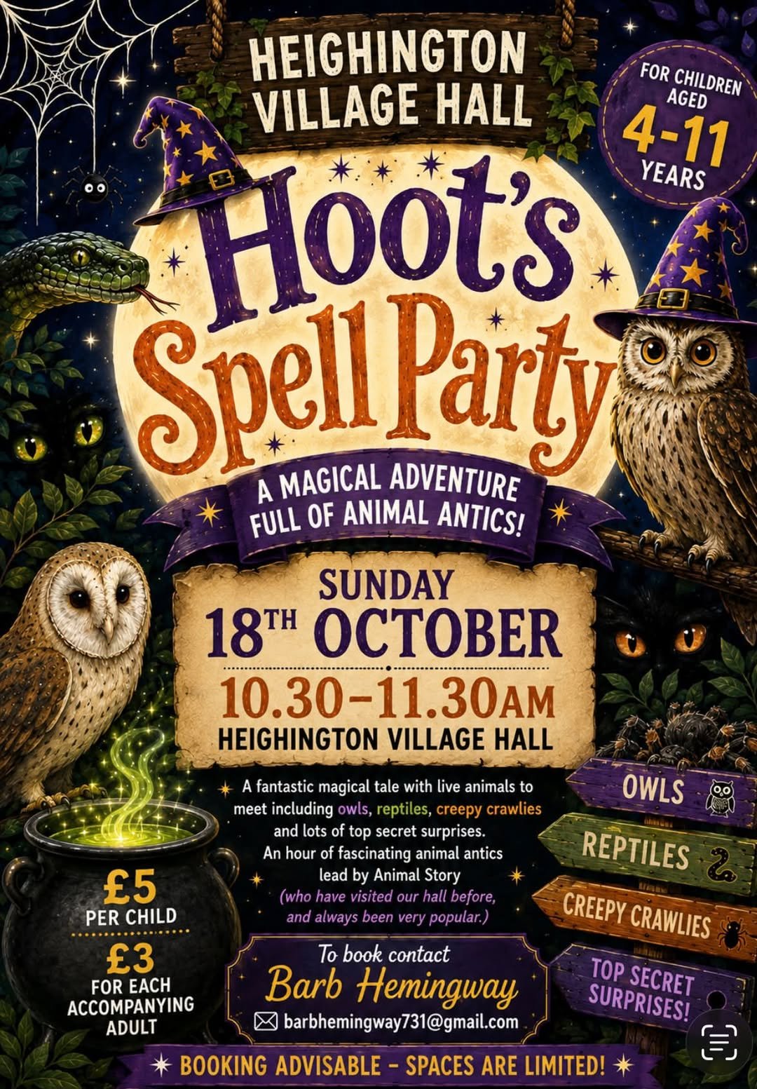 Hoot's Spell Party