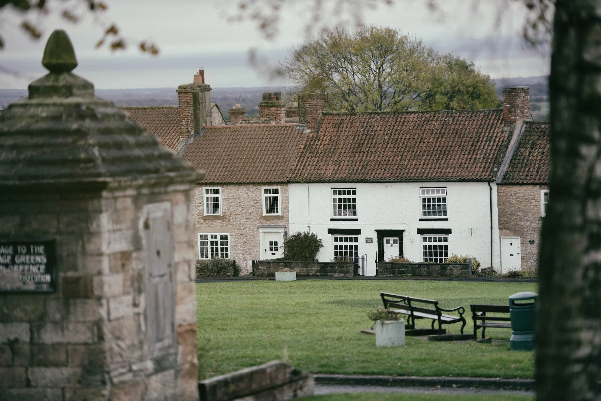 Cottages of Heighington looking over West Green.