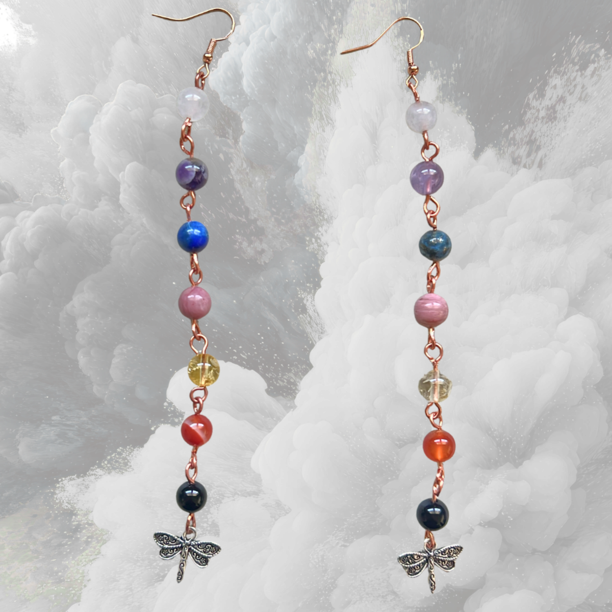 Copper Chakra Earrings