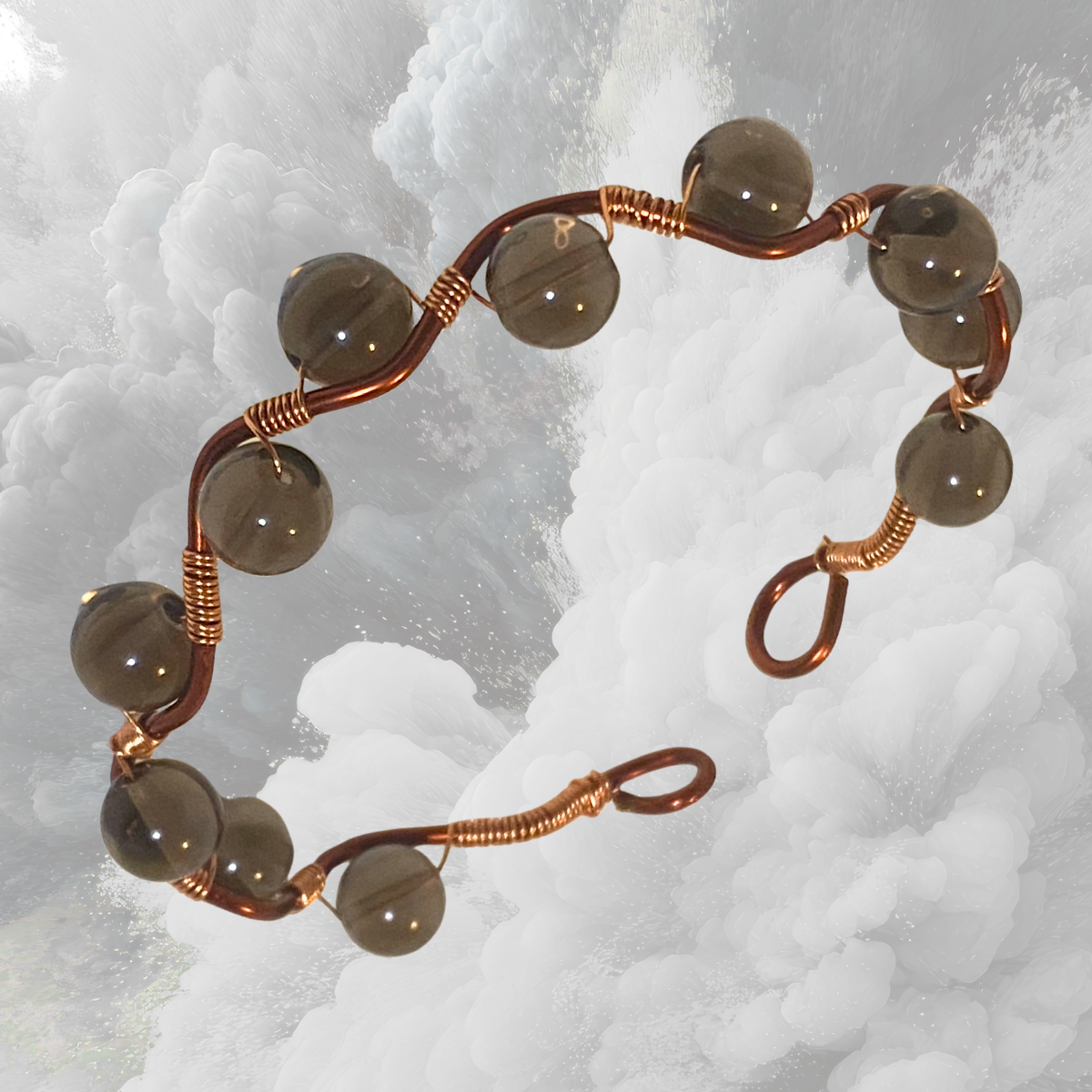 Mystical Smokey Quartz Adjustable Bracelet