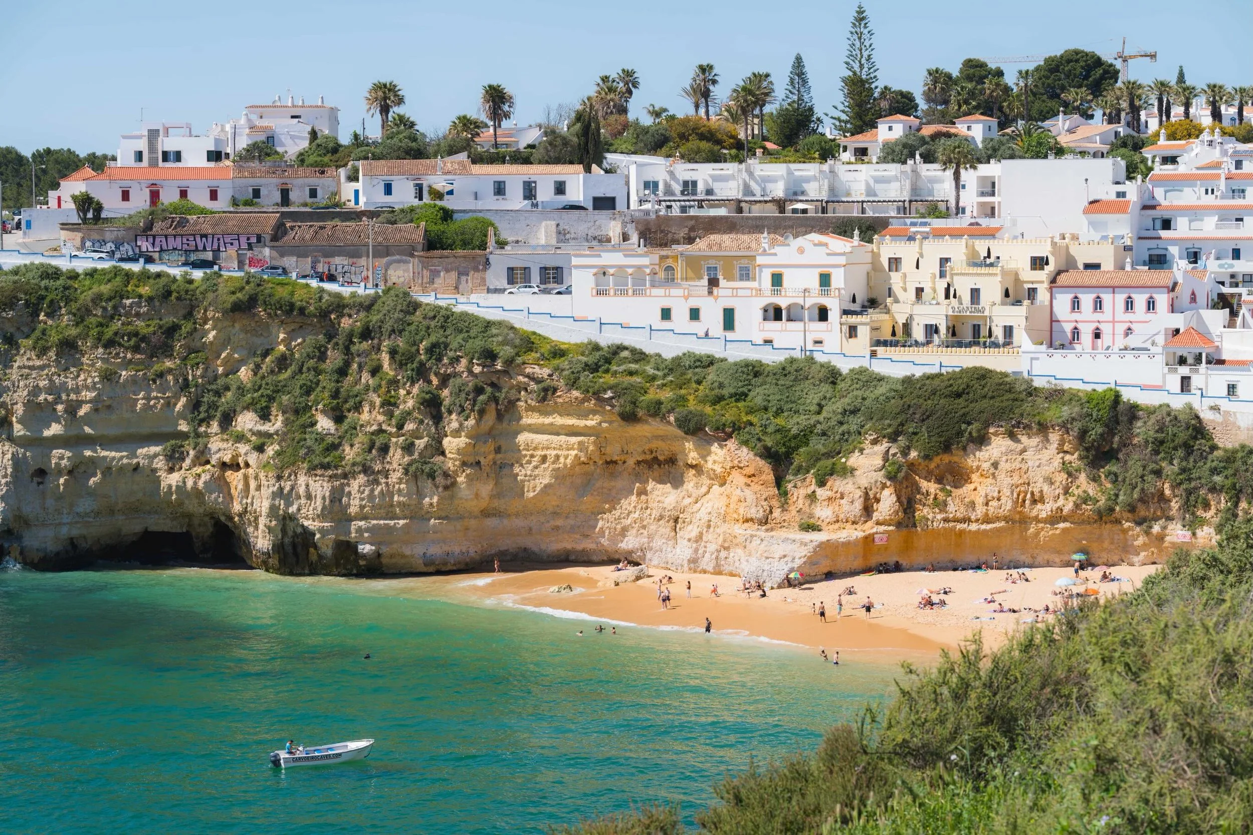 Beaches of the Algarve region.