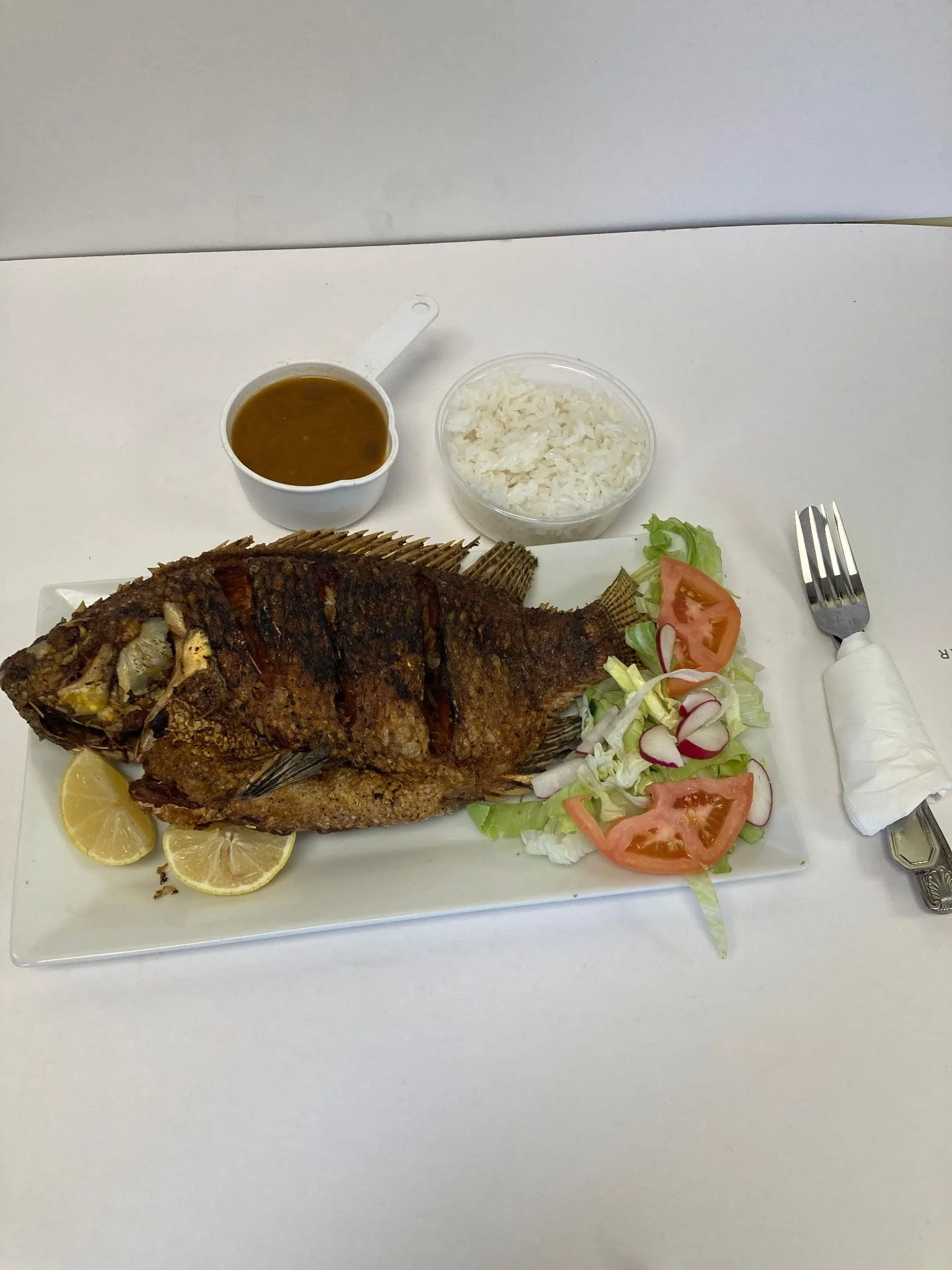 Pescado frito