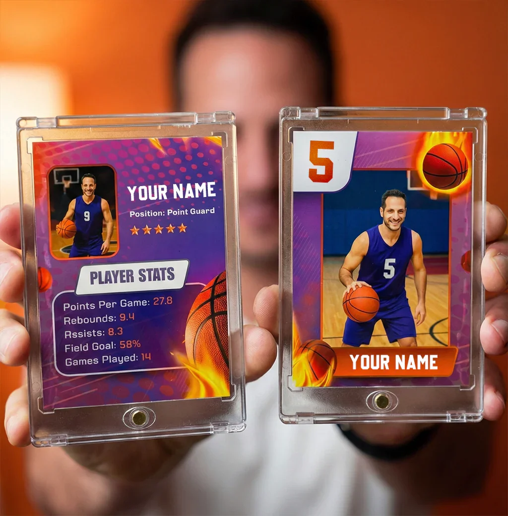 Make your own sport trading card