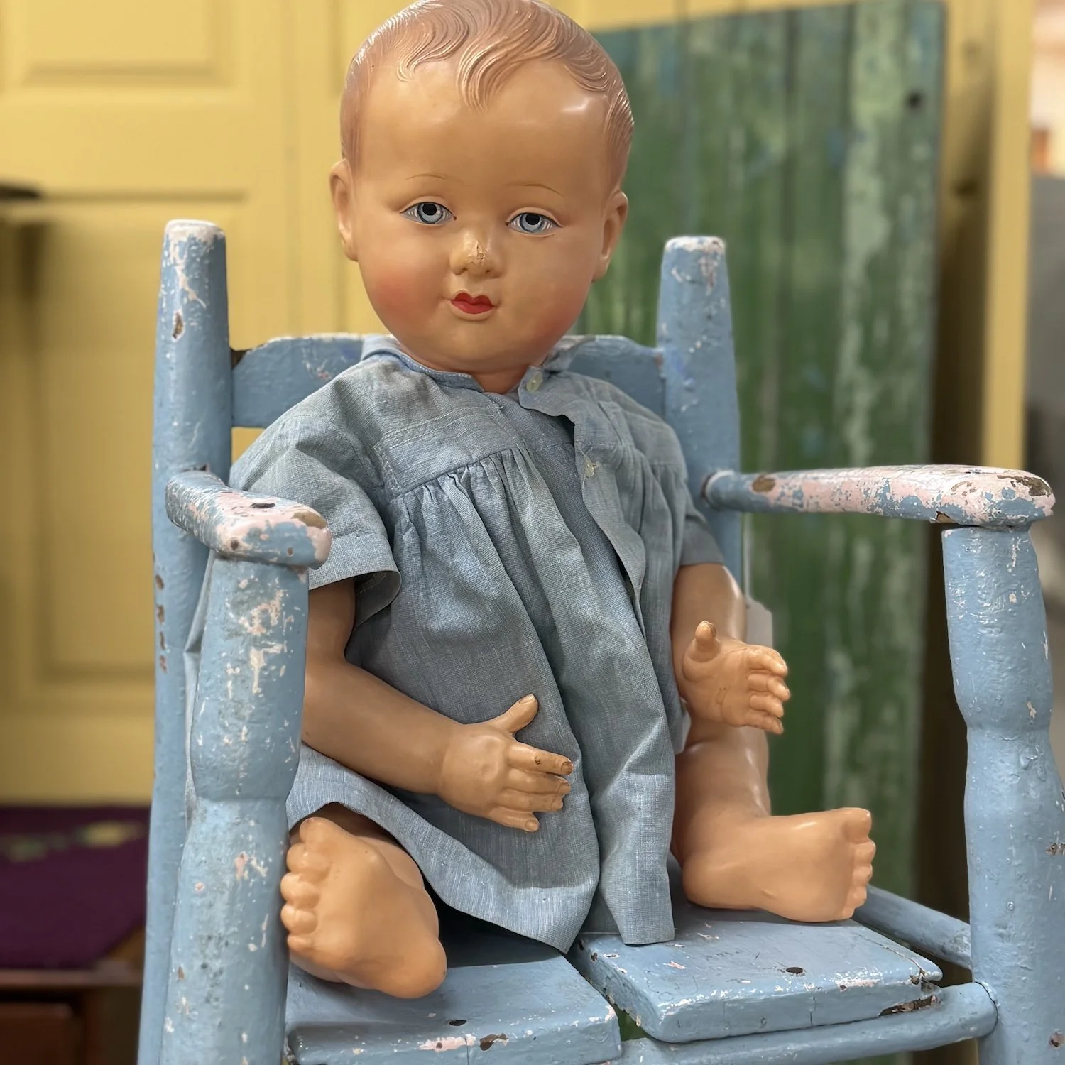 1920s/30s-50's PETITCOLLIN Celluloid Doll, France