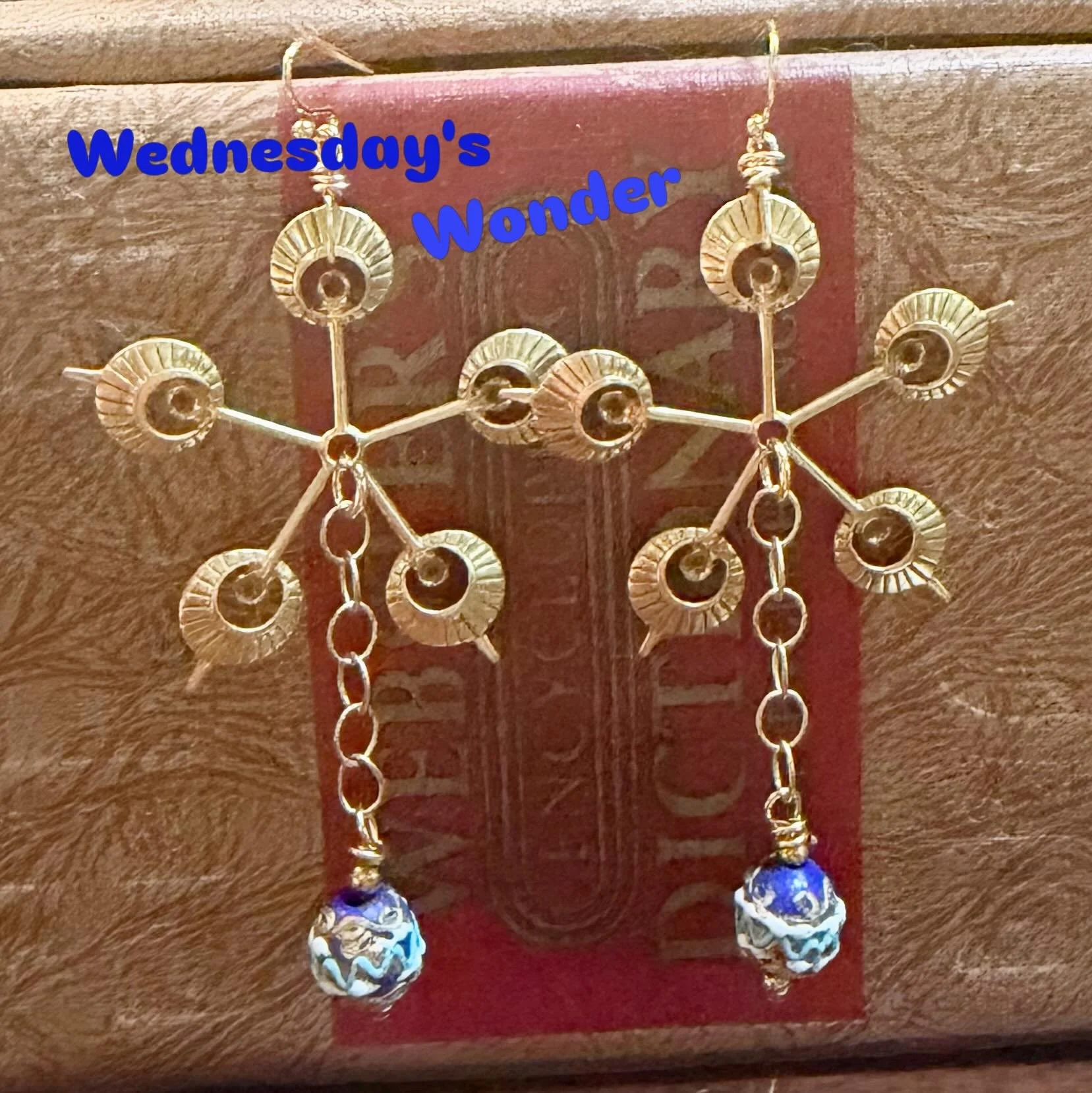 Vintage Miriam Haskell brass stampings findings and antique Venetian beads. #miriamhaskellfindings #vintagejewelryartist