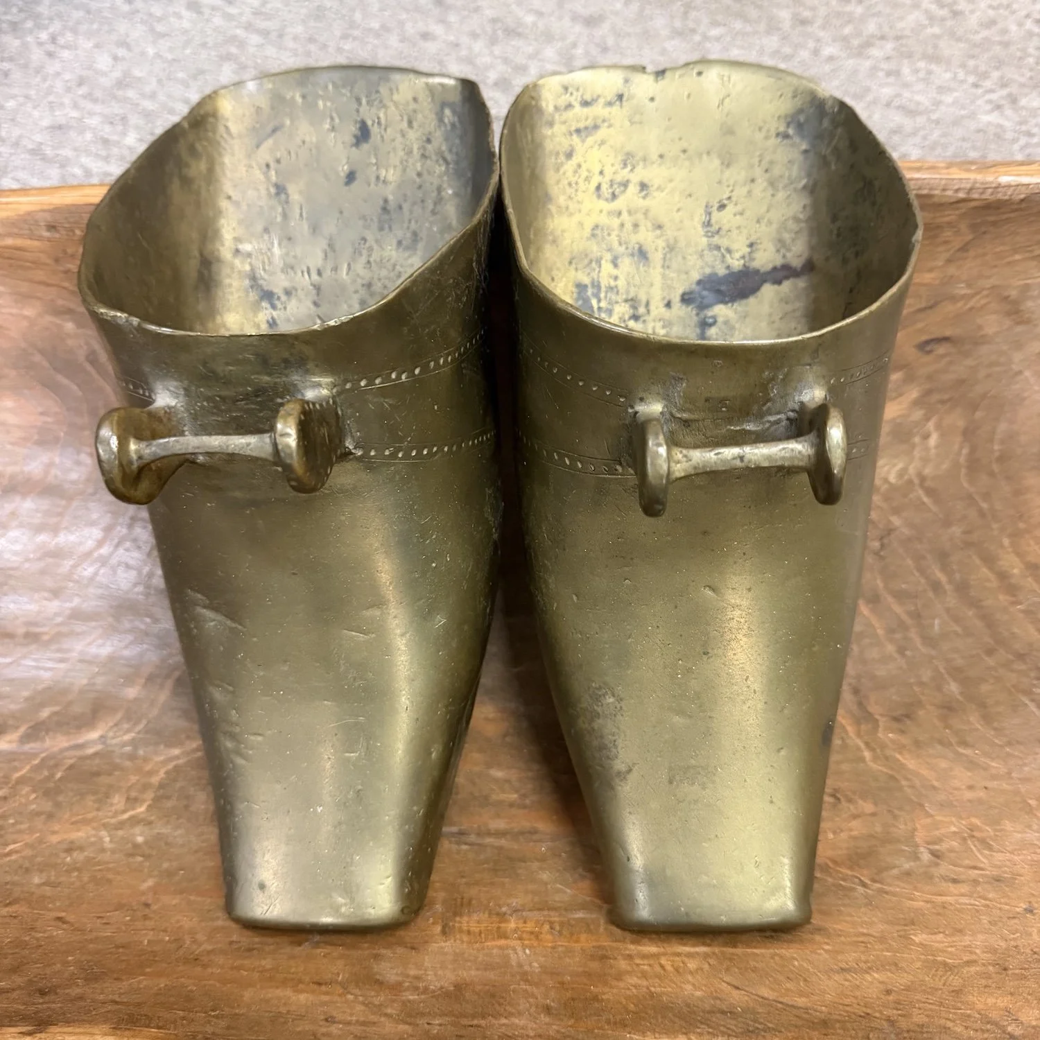 Antique Brass Conquistador Stirrups