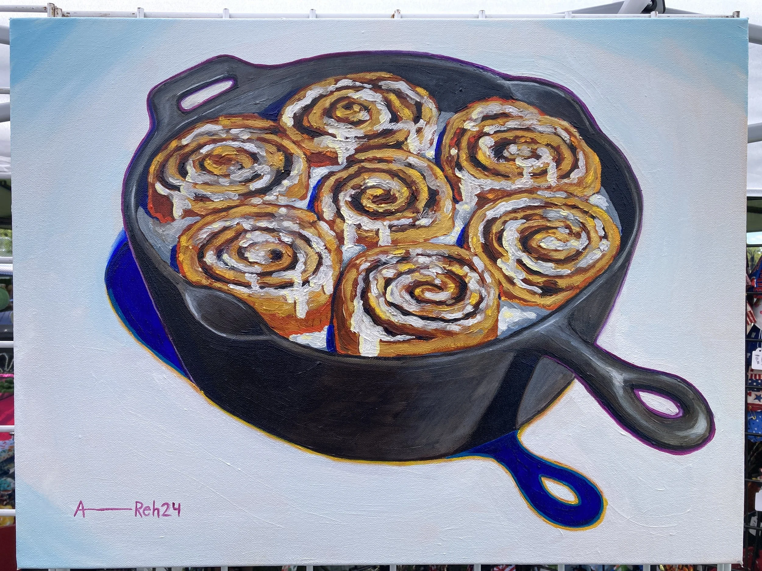 "cast iron cinnamon rolls"