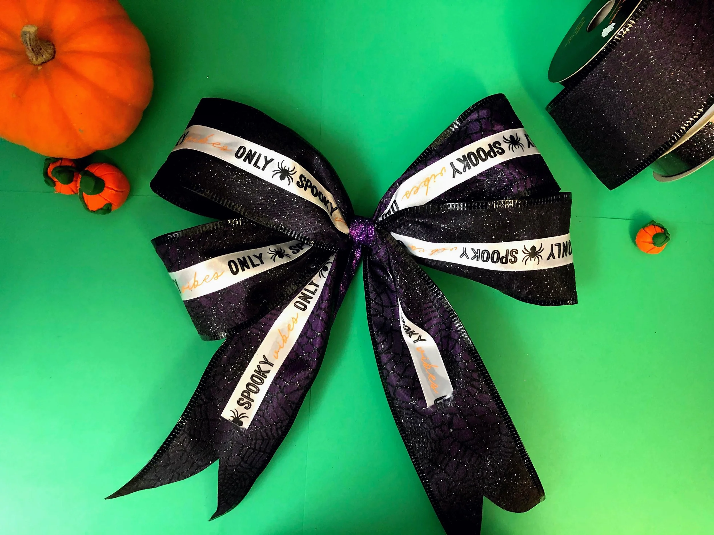 bow, big bow, halloween bow