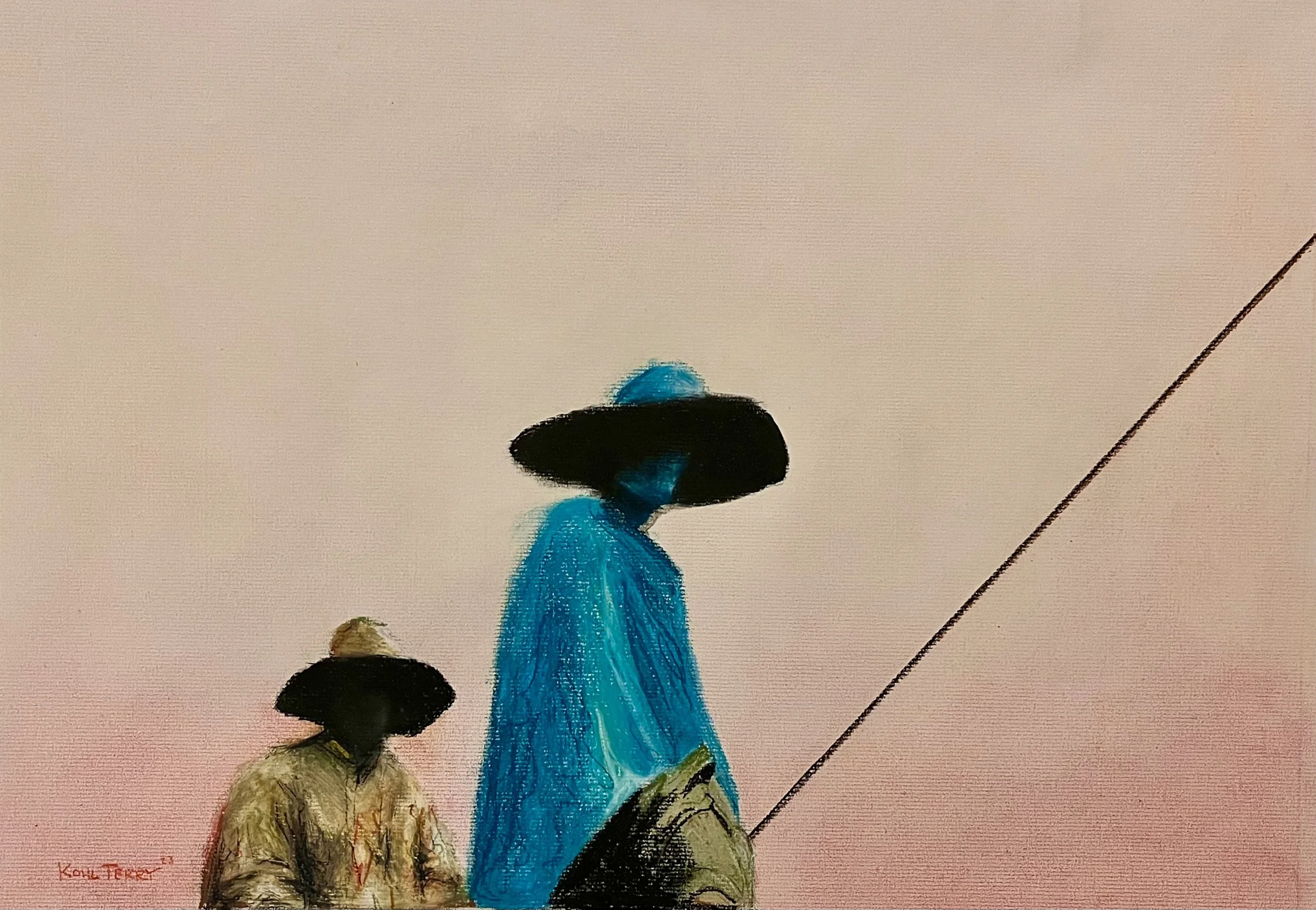 Pastel Blues | 2023
Pastels on Paper
24" x 18"