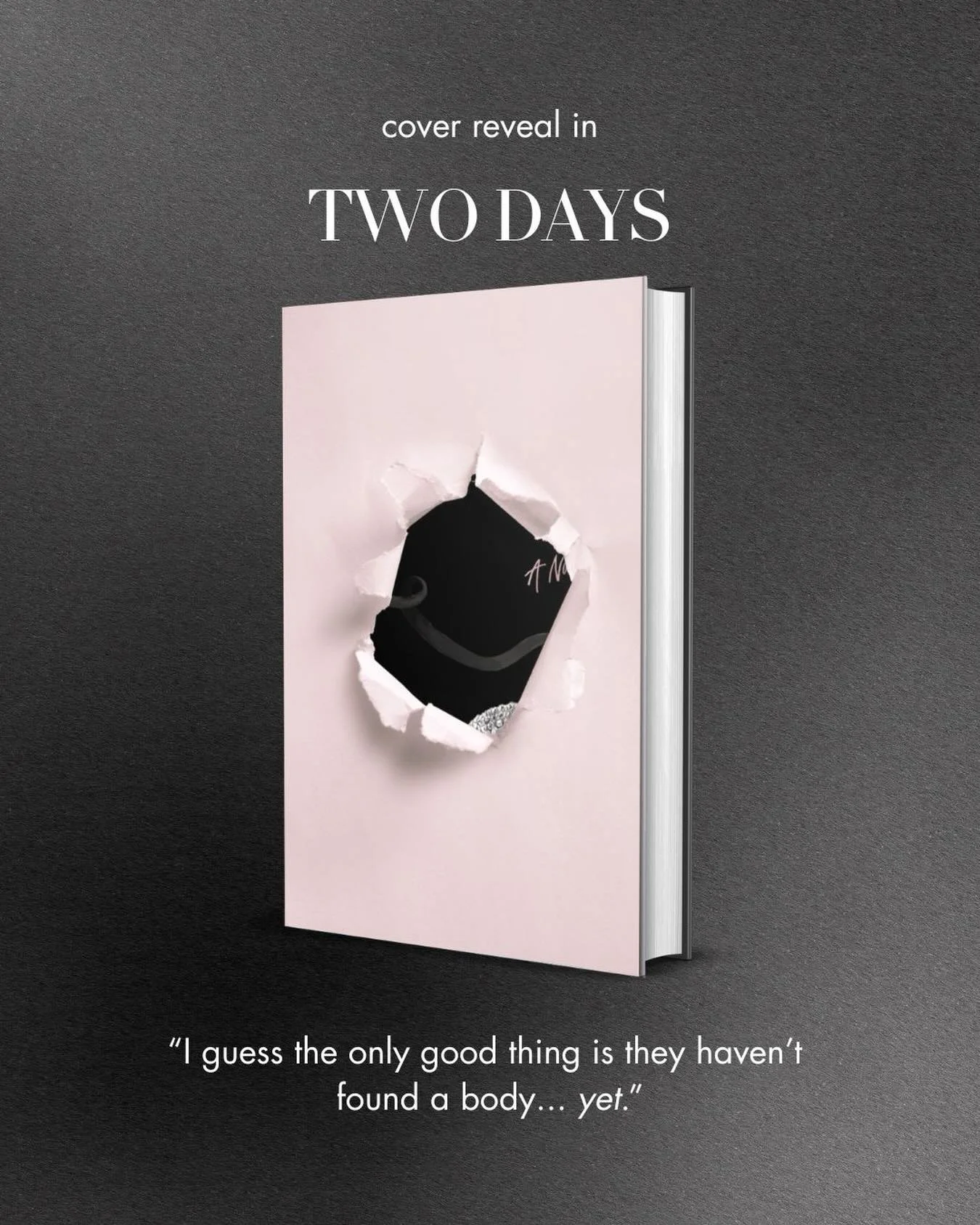 I&rsquo;ve had this cover in my head for months.
Counting down until I can finally share it with you. 🖤

#debutnovel #debutauthor #thriller #coverreveal