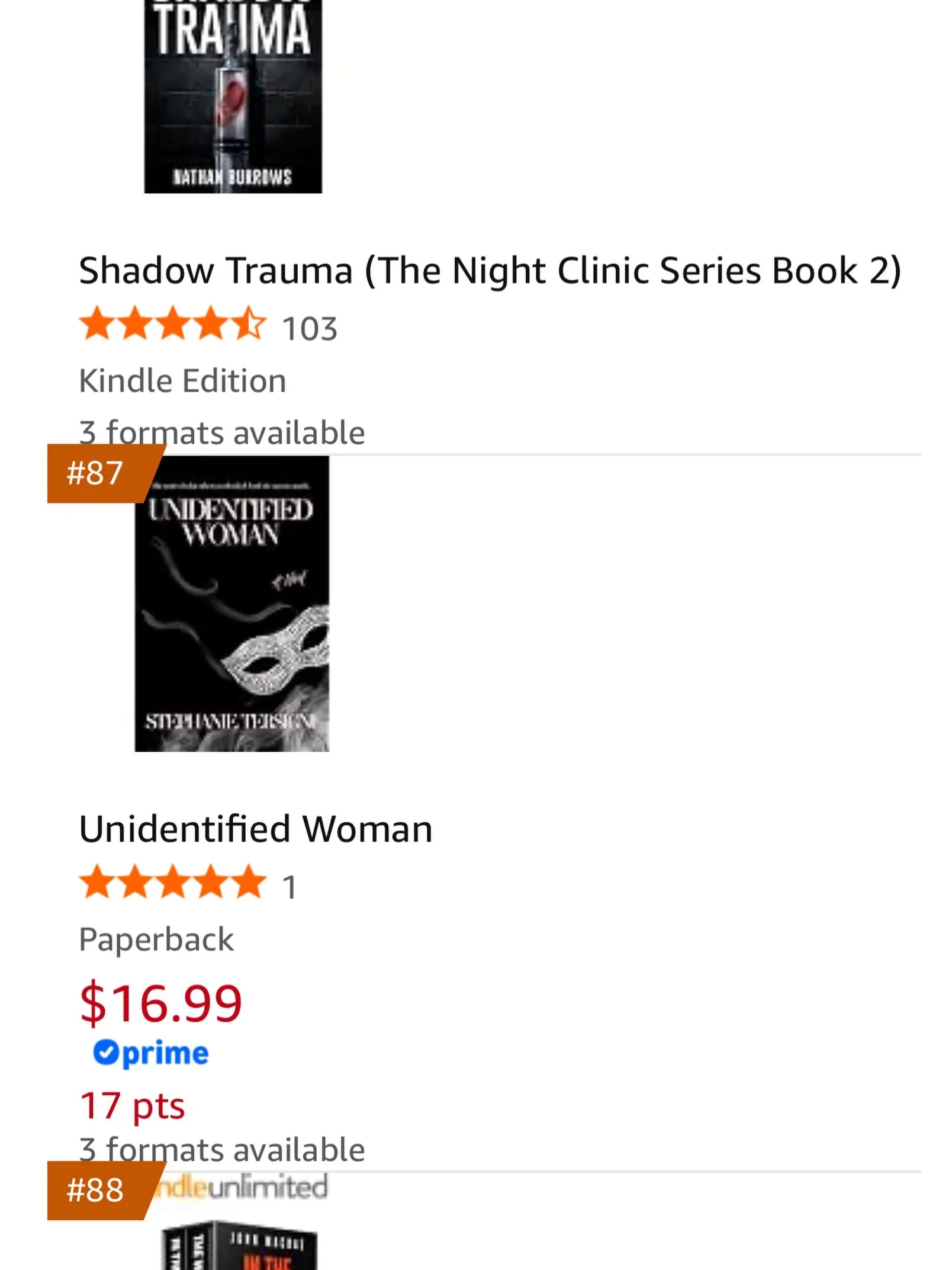 My book has an orange banner!!!😱🧡 It&rsquo;s currently sitting in the Top 100 for new releases in Vigilante Thrillers 🥲 Hoping it climbs more each day. Thank you all for the support the last two days!😭🙏🏼🫶🏼

#debutauthor #vigilantethriller #th