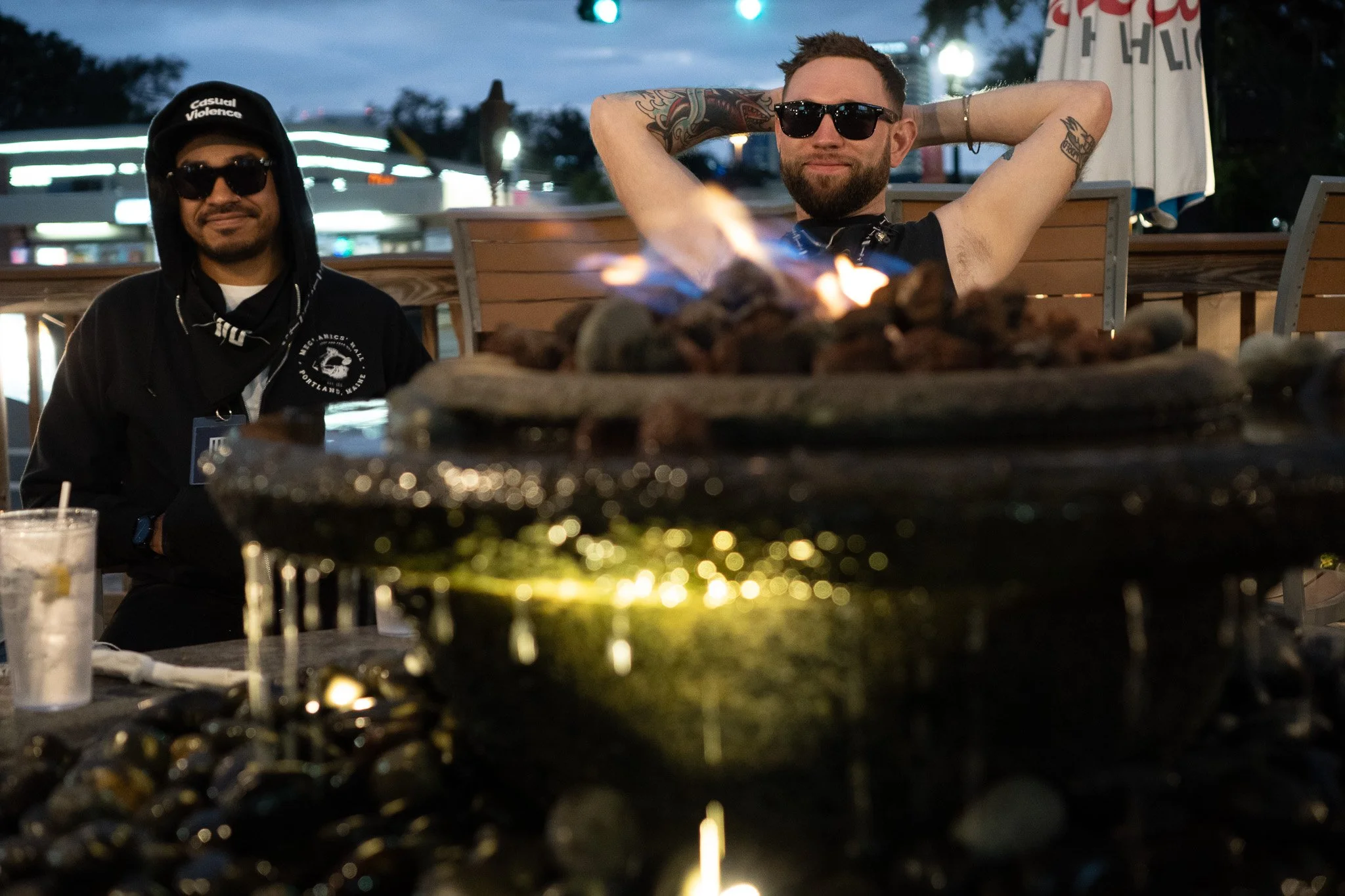 Benny and Jack pre-show dinner in Jacksonville