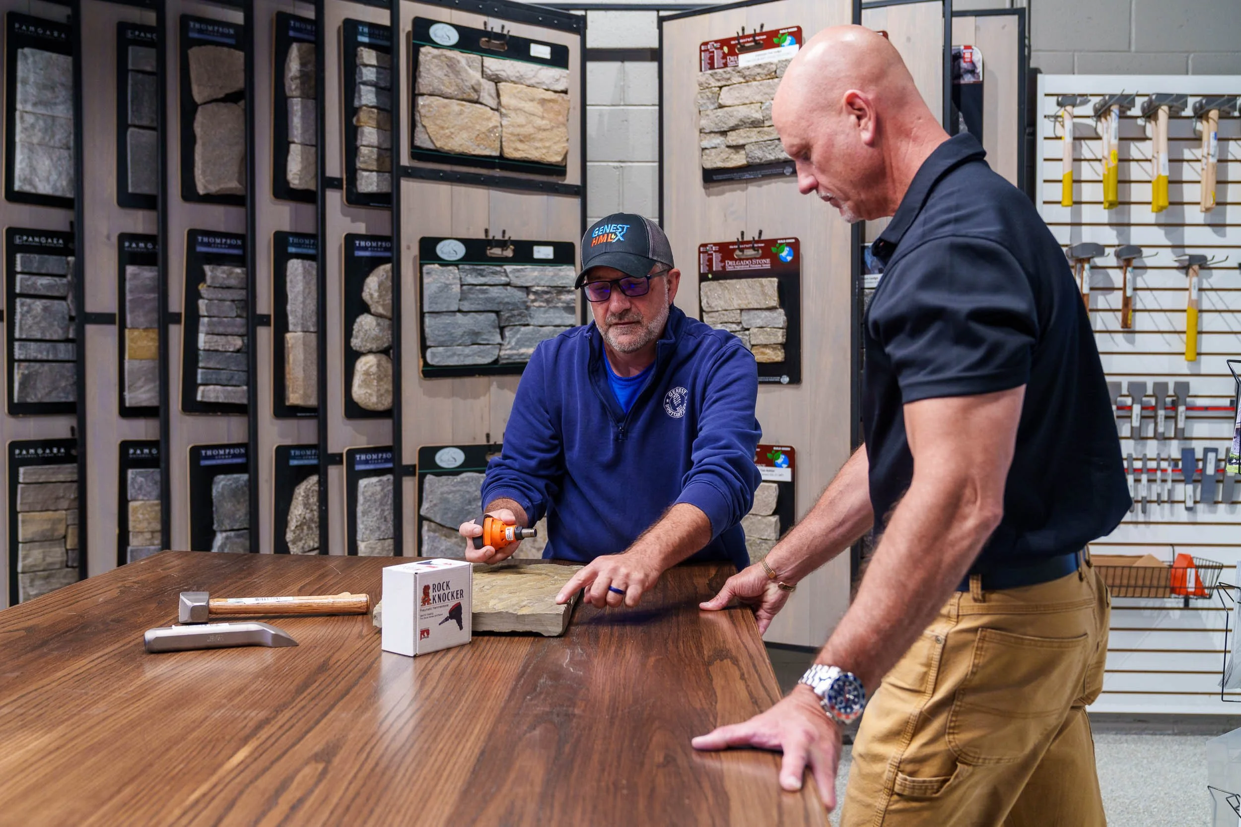 On-site Product demonstration for a commercial photography assignment for Genest Concrete in Biddeford, Maine.
