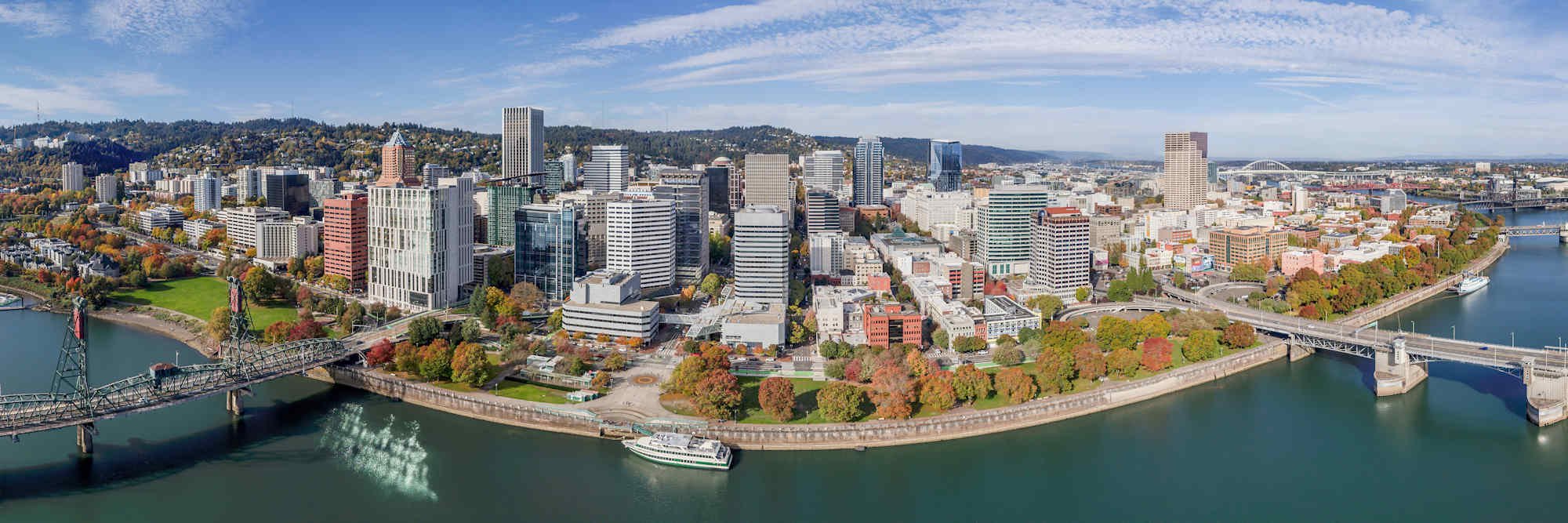 Portland Oregon Cityscape Panorama