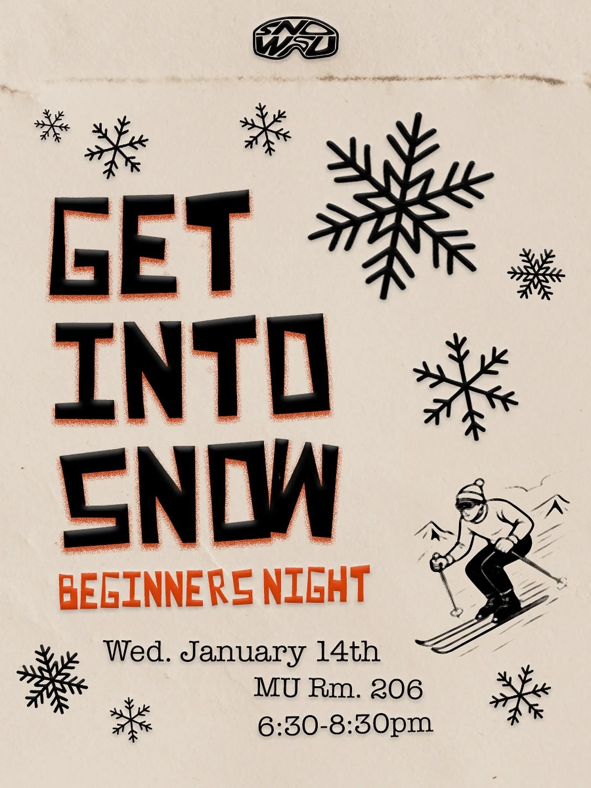 Looking to get into skiing or boarding???

Look no further than our beginners night this Wednesday from 6:30-8:30PM. We will be going over necessary gear, how to get to the mountain, and much more to get you prepared for your first day on the slopes.