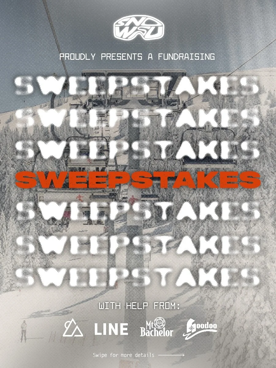 Win big with snow.s.u!!! 🎿🏂

We&rsquo;re excited to announce our Winter Fundraising Sweepstakes, helping fund our shuttles, tailgates, and trips. Enter for a chance to with skis, a snowboard, lift tickets, and more! Full sweepstakes details, rules,