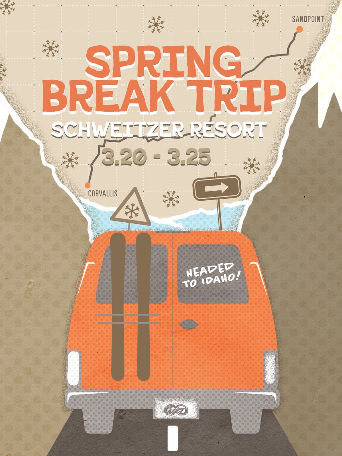 Coming off the hype from our INCREDIBLE MLK trip, we are excited to announce registration is now LIVE for our Spring Break (March 20-25th) trip to Schweitzer!!!

Make sure fill out the form asap if you are interested, spots will fill quickly. As a re
