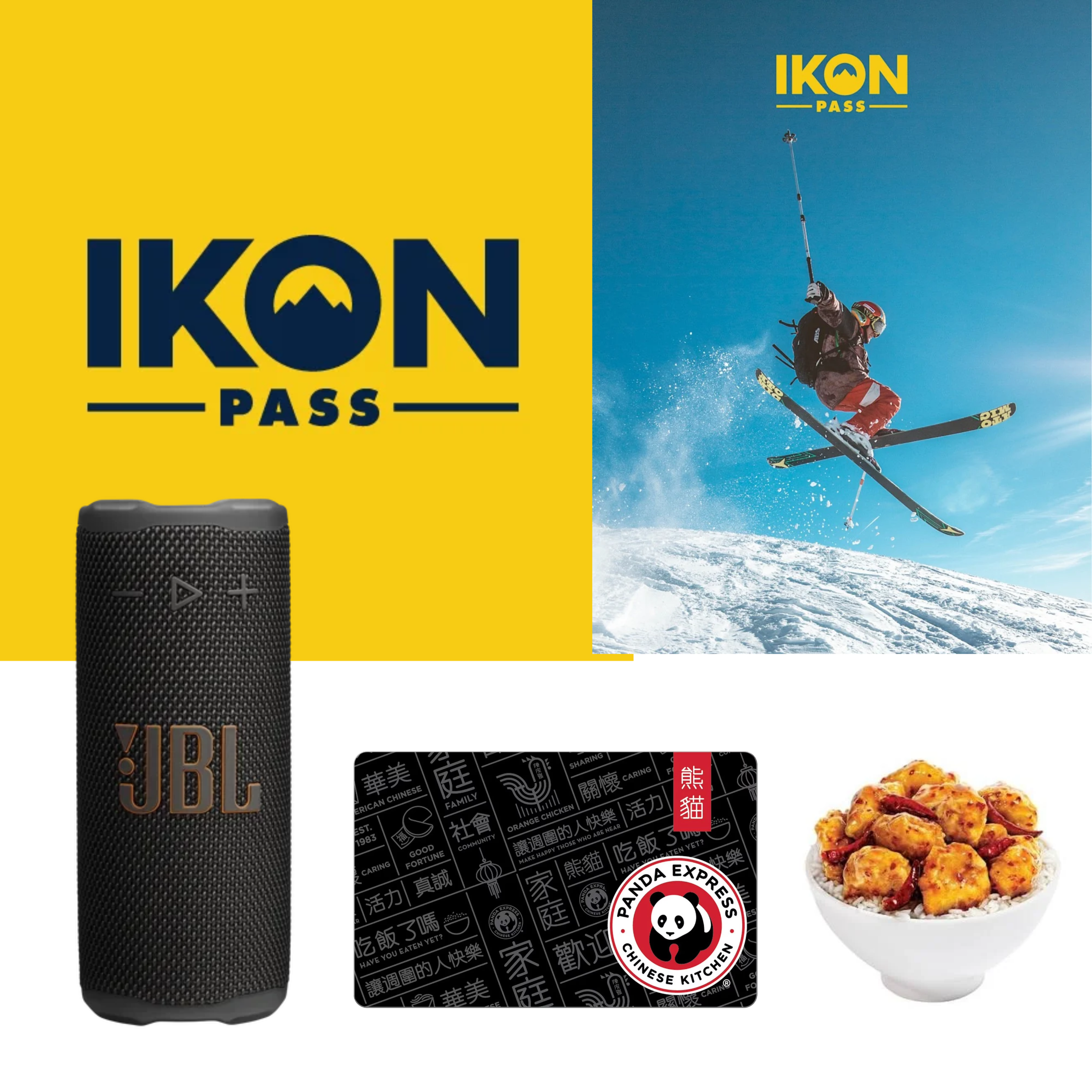 Raffle - Ikon pass, JBL Speaker, Panda Gift Card