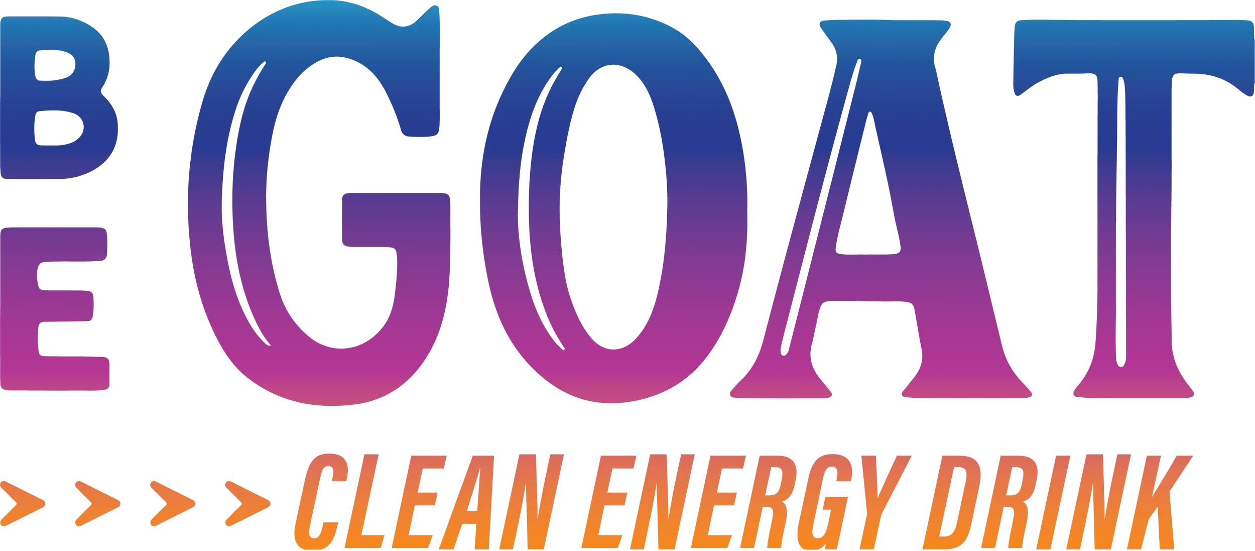 Colorful logo with large text reading 'COA' and smaller text below stating 'CLEAN ENERGY DRINK', with orange arrow graphics.