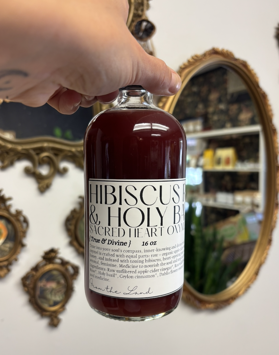 Sacred Heart Oxymel : Hibiscus Rose + Holy Basil