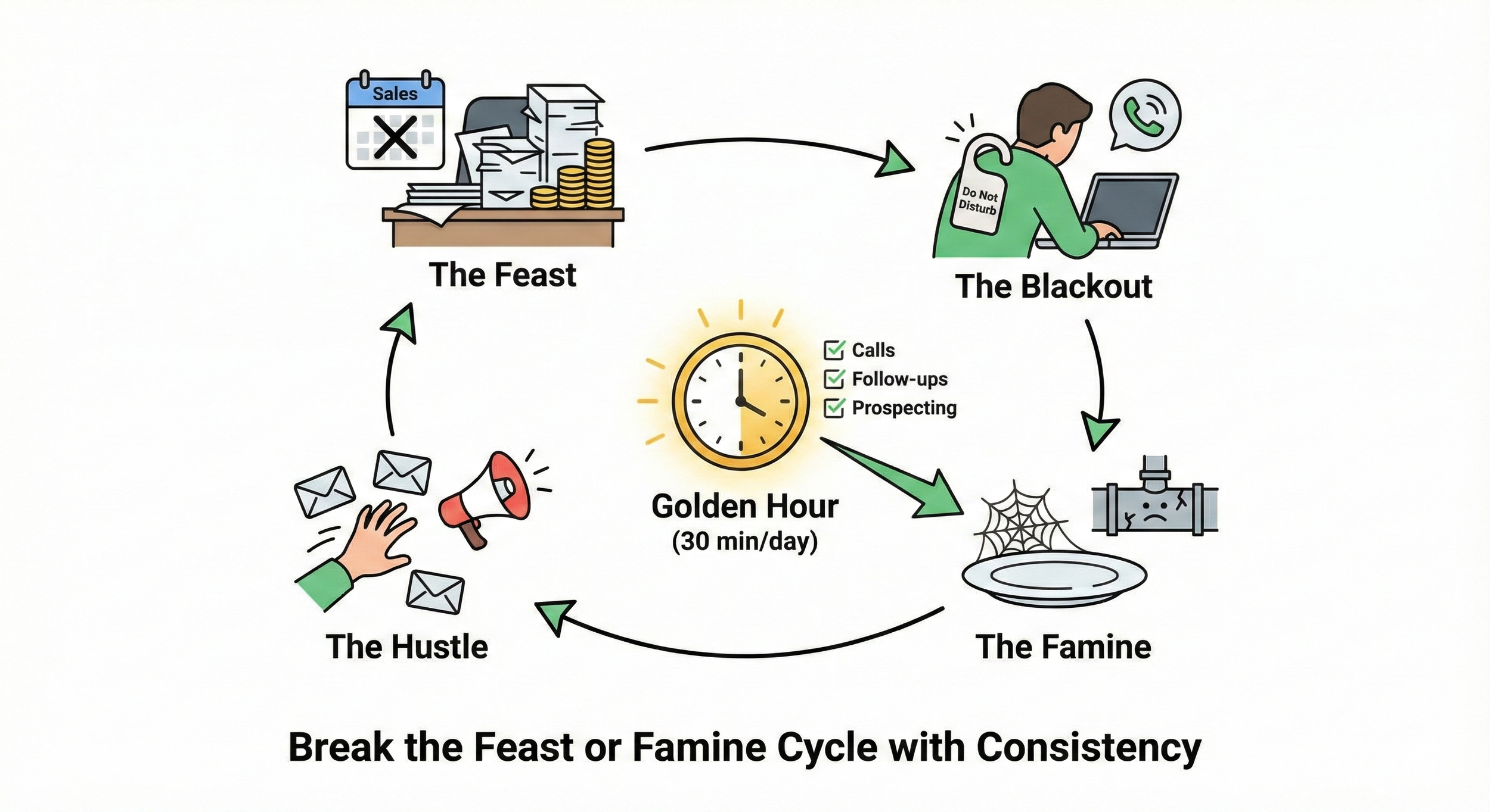 The "Feast or Famine" Rollercoaster: Why You Must Sell When You're Busy