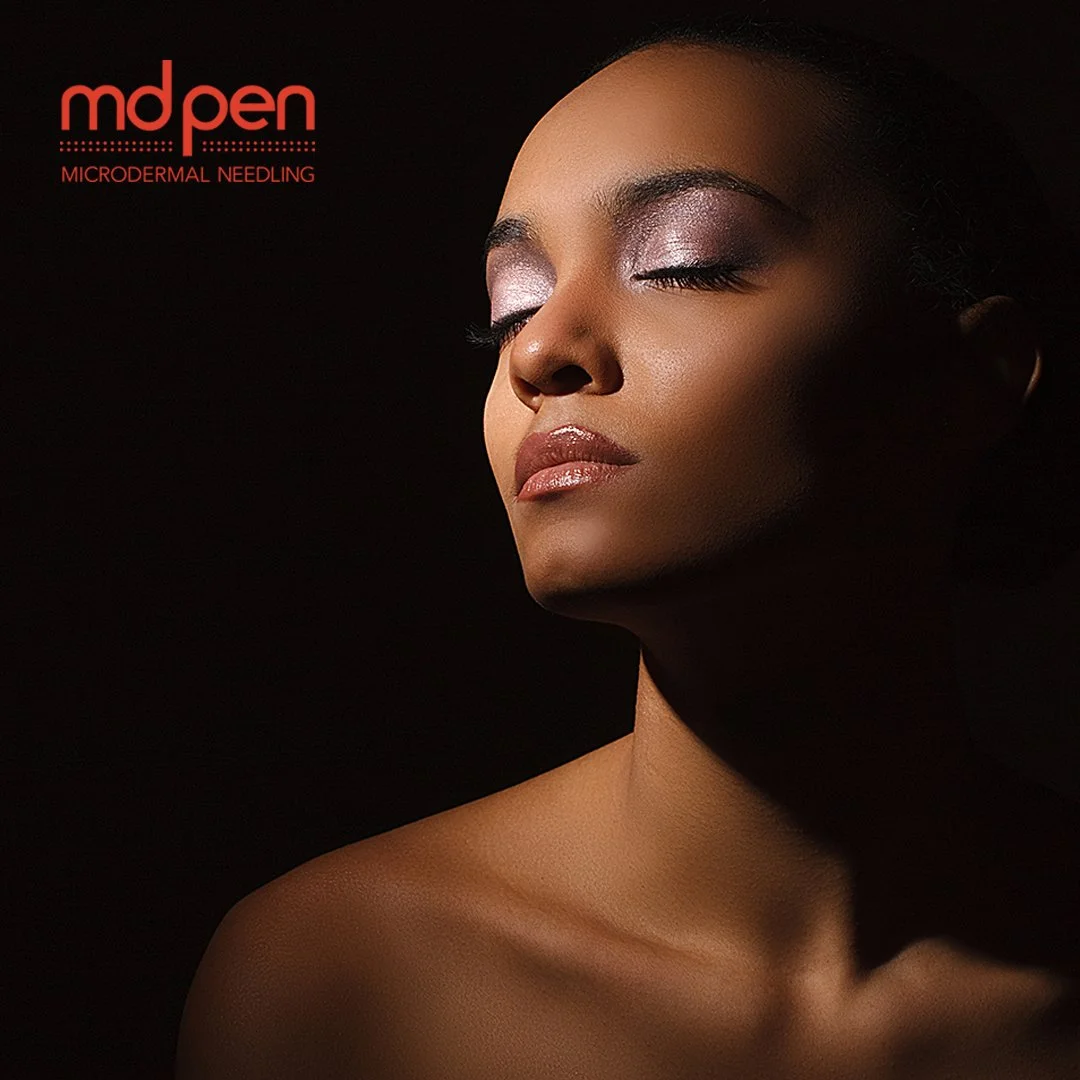 Mdpen microneedling treatment for skin rejuvenation, texture improvement, and overall skin appearance.