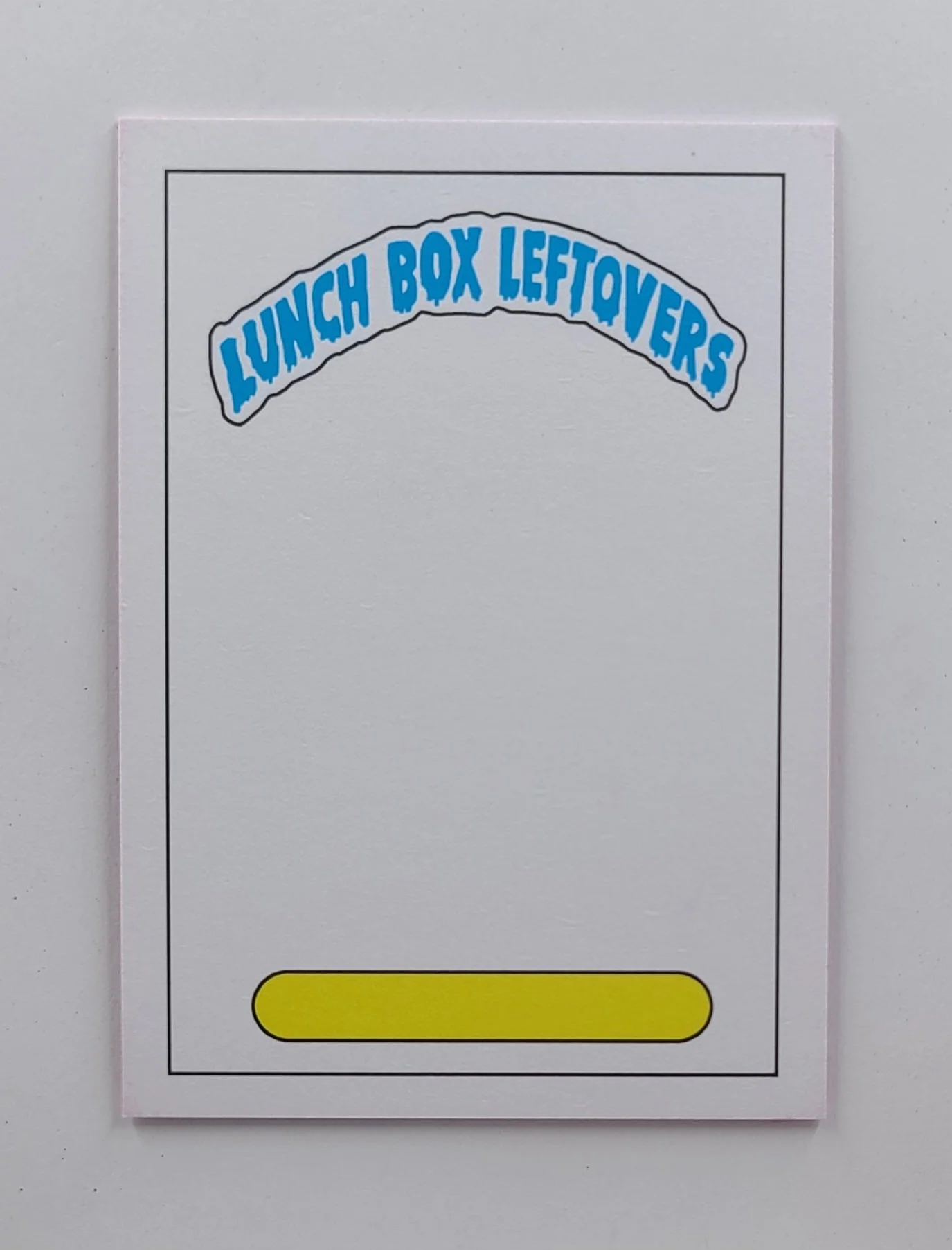 Lunch Box Leftovers Sketch Card