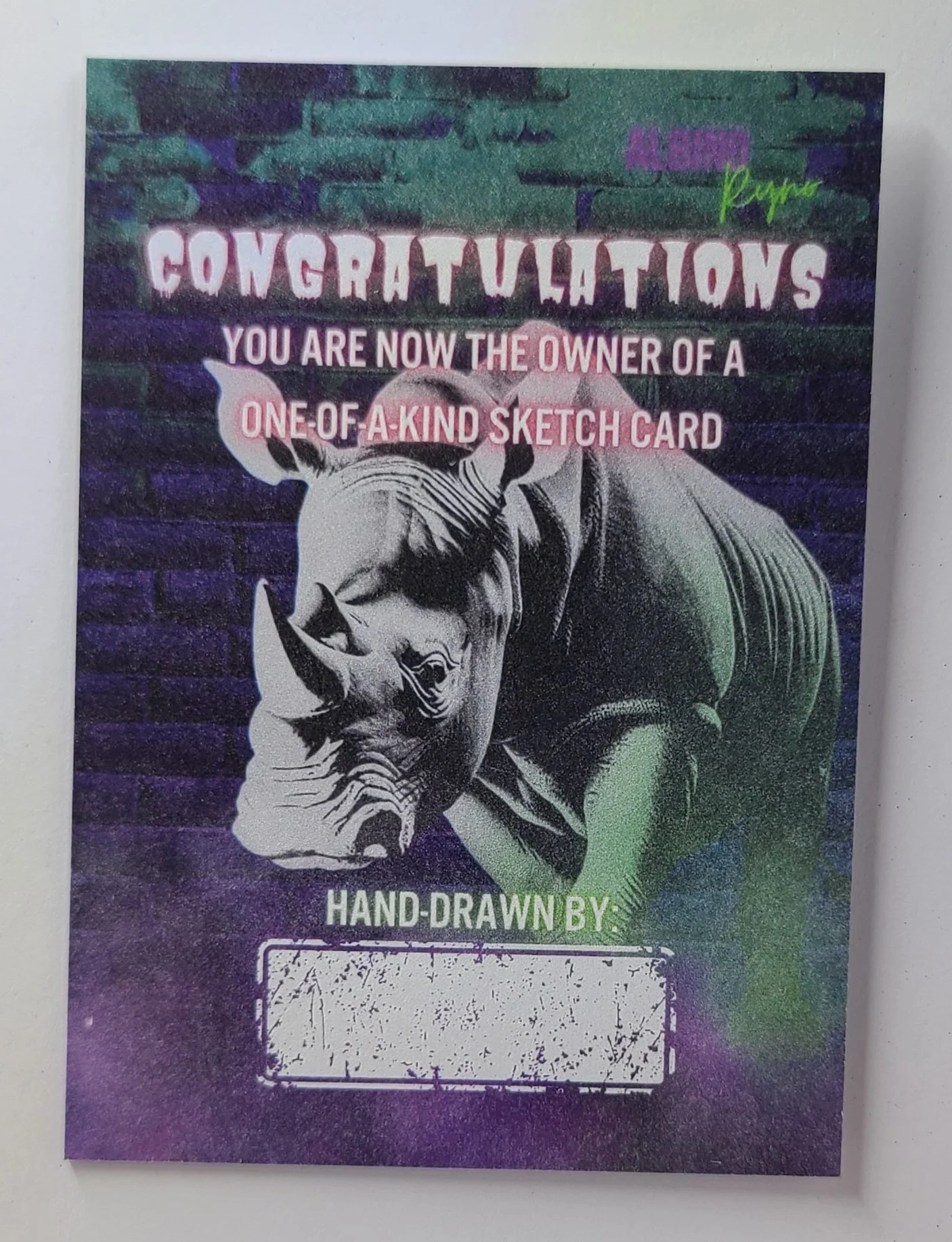 Personal Stock Sketch Card