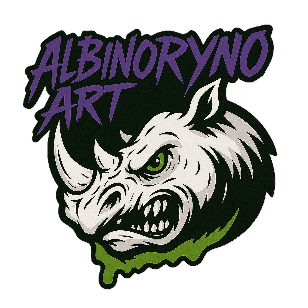 Albino Ryno Art