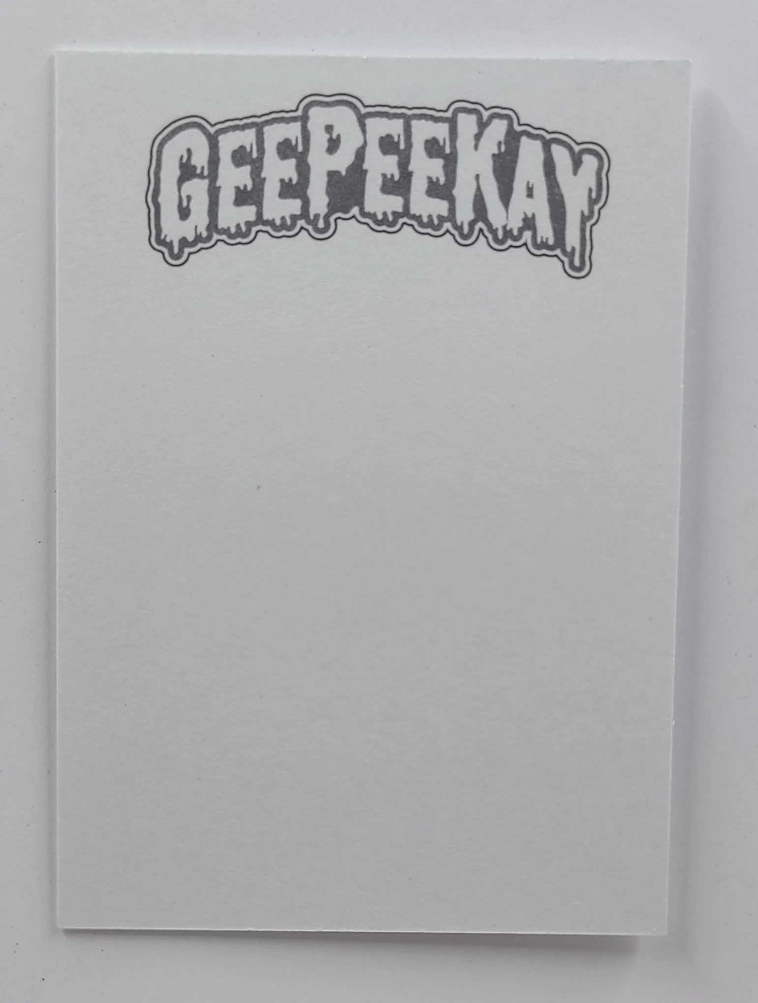 GeePeeKay Sketch card commission
