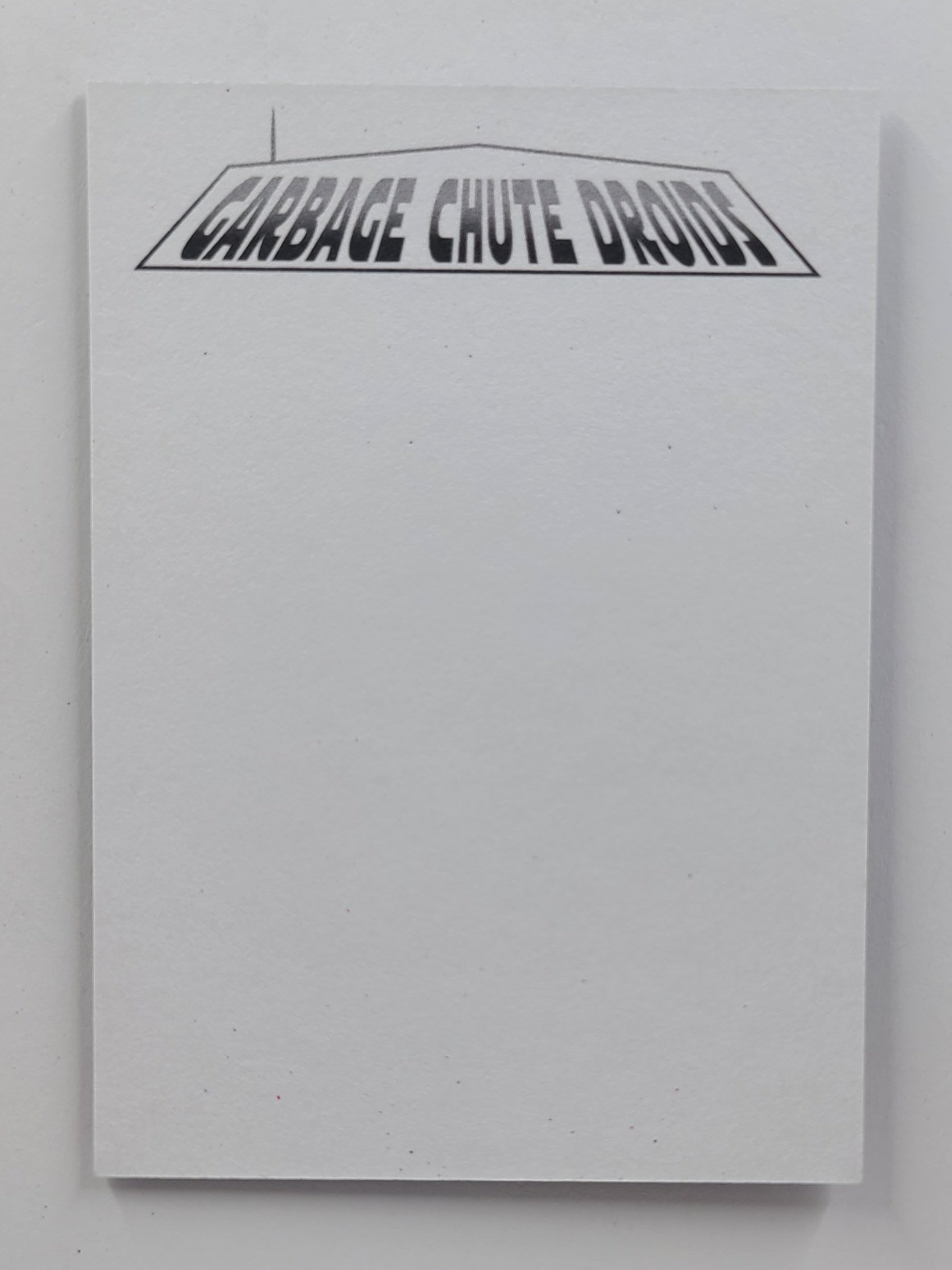 Garbage Chute Droids Sketch Card Commission